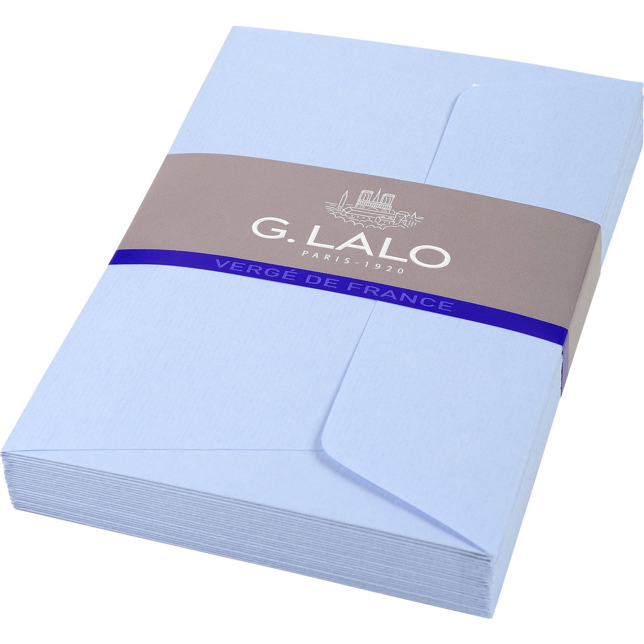 G.Lalo 10x Lalo, Packung 25 Umschlägen selbstklebend, 107x152mm - Blau 52102L