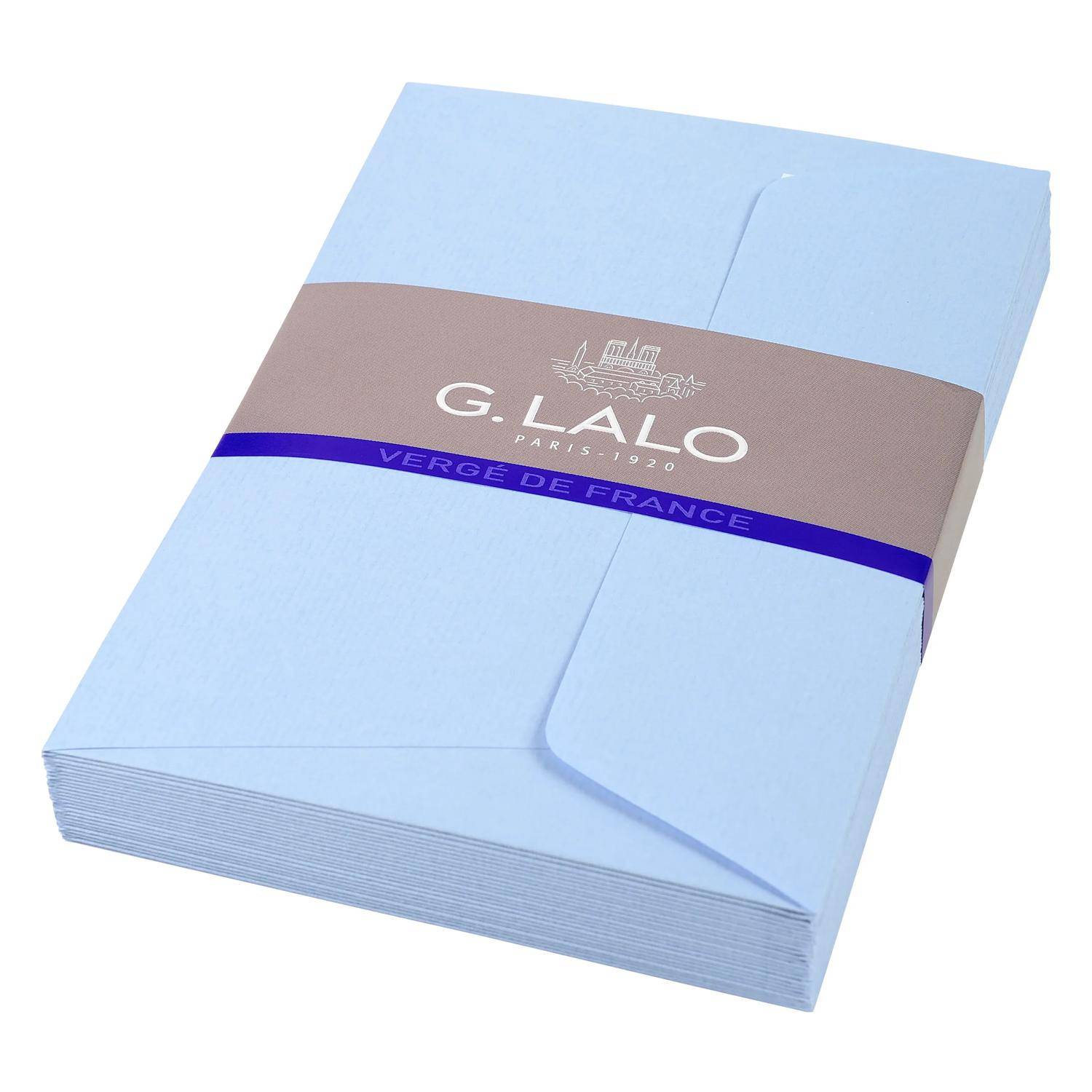G.Lalo 10x Lalo, Packung 25 Umschlägen selbstklebend, 107x152mm - Blau 52102L