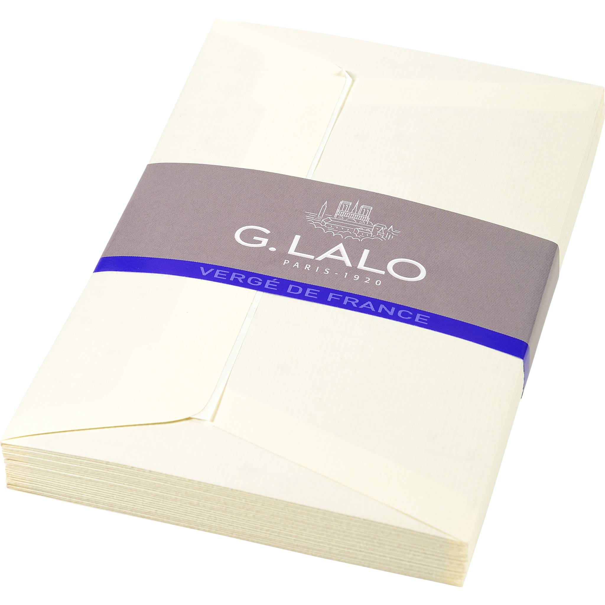 G.Lalo 10x Lalo, Packung 25 Umschlägen selbstklebend, 107x152mm Elfenbein 52116L