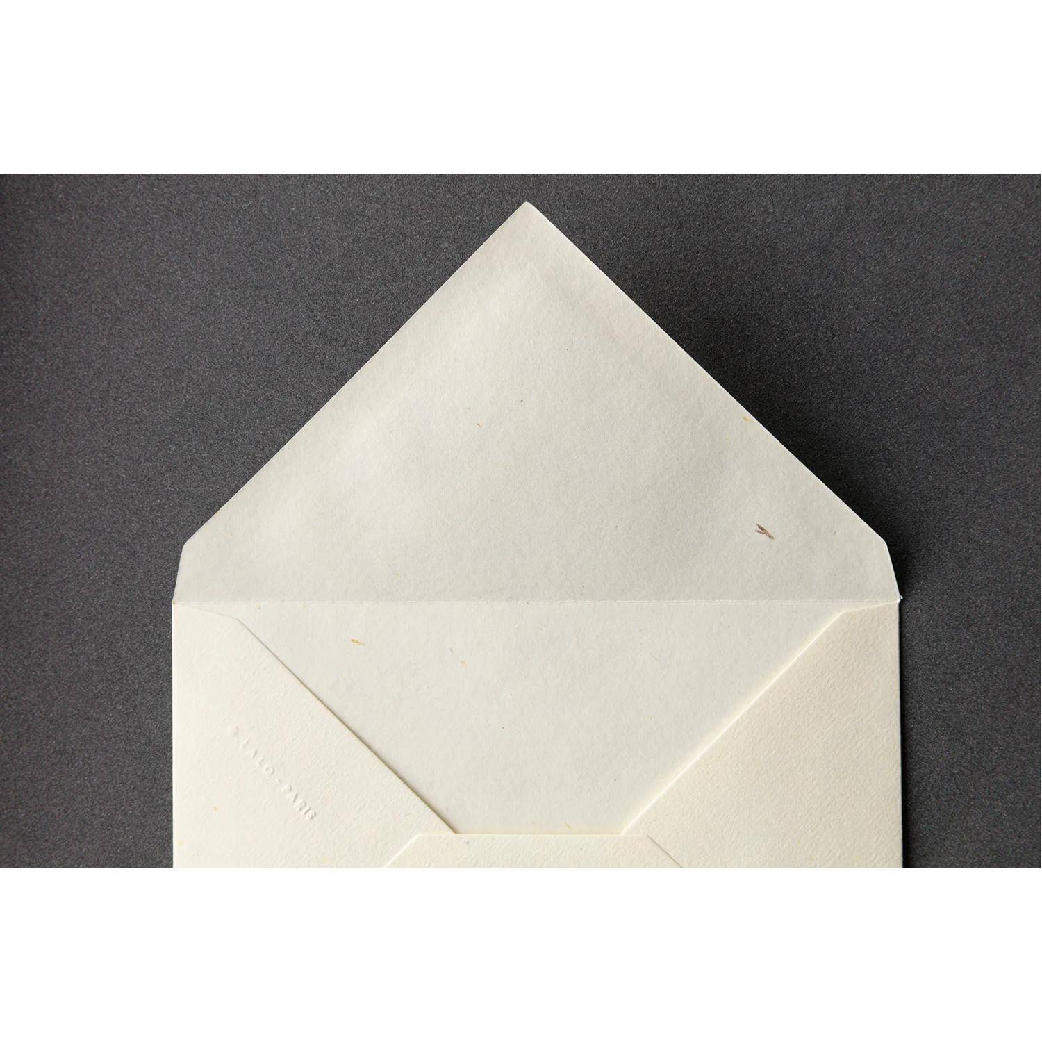 G.Lalo 5x Packung 20 Umschläge 162x114mm, 120g, Strohpapier - Elfenbein 23616L