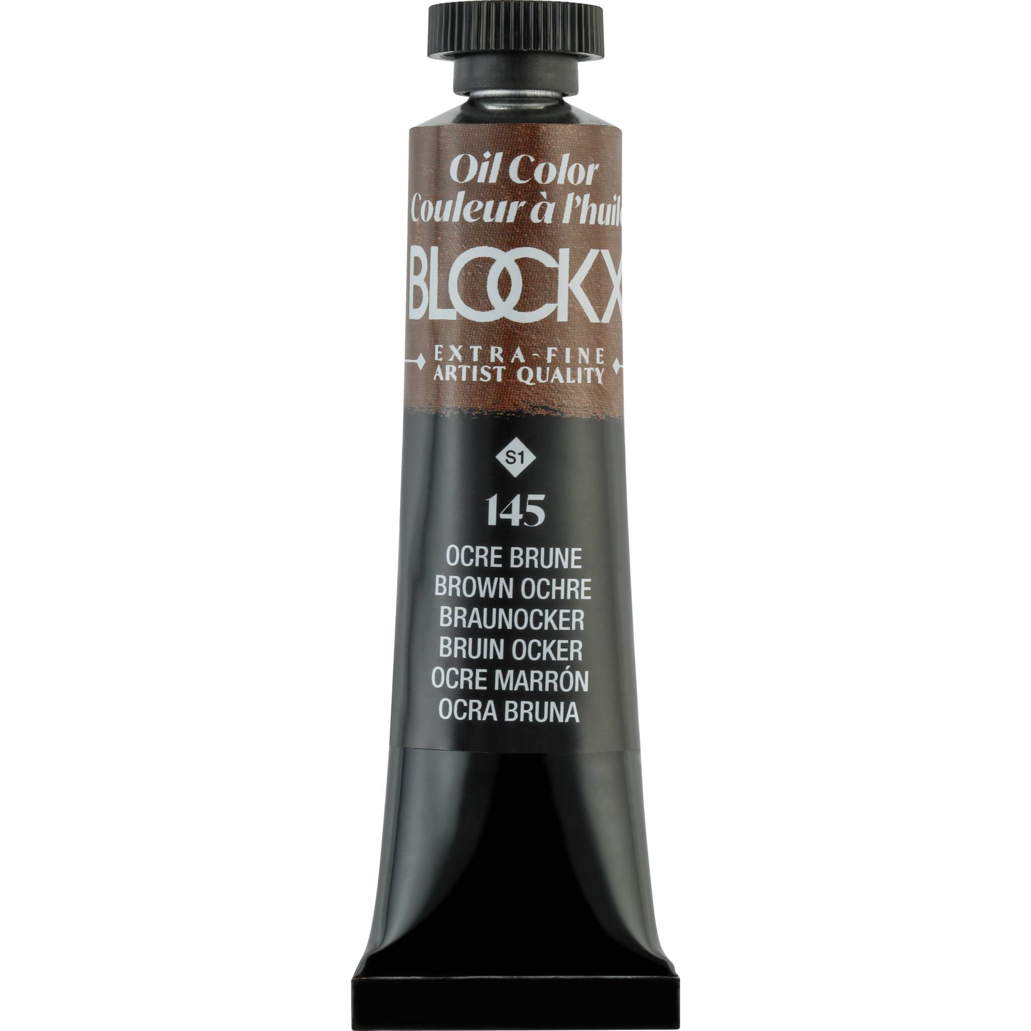 Blockx 3x Ölfarbe, Ockerbraun, Tube 20ml - Ockerbraun 212145BXC