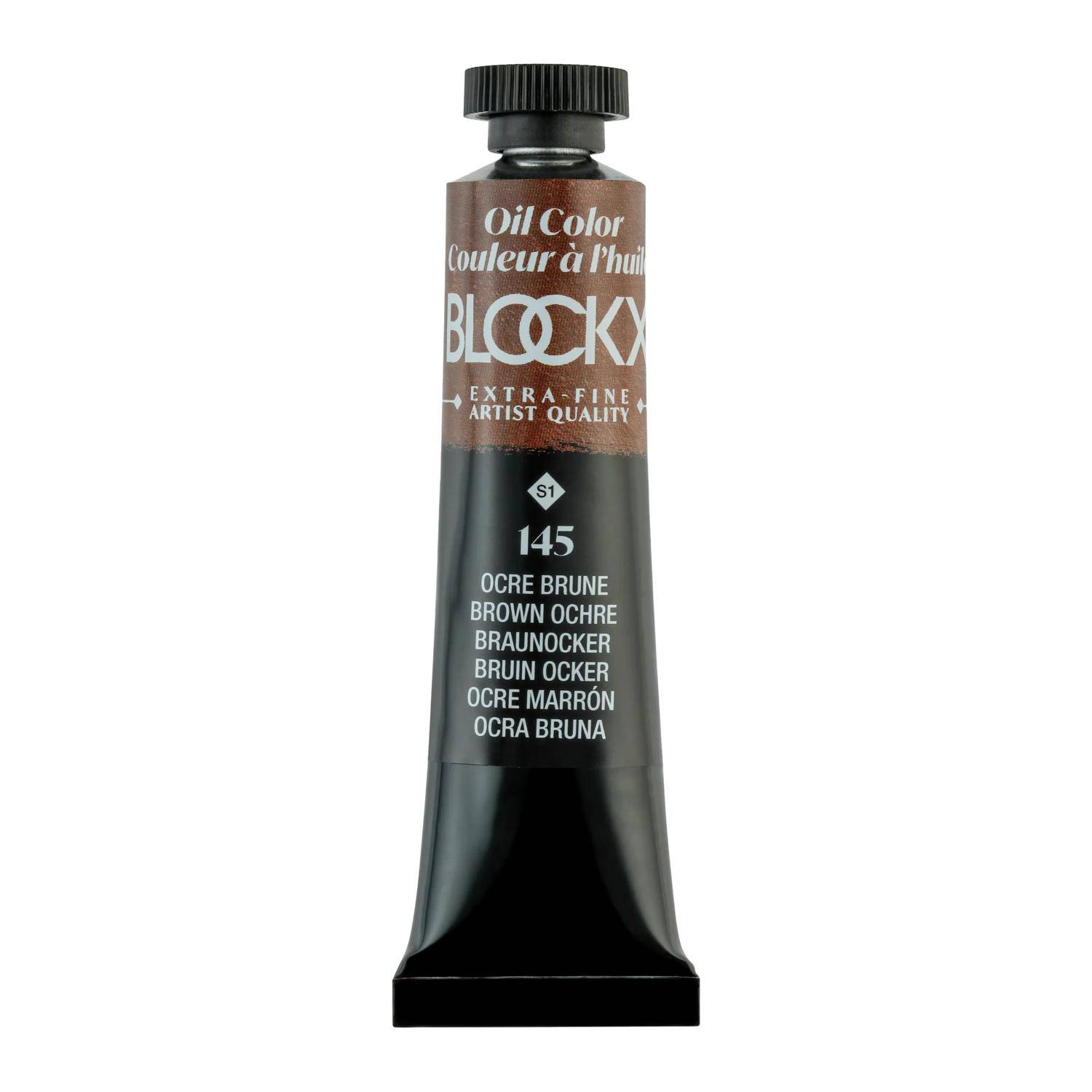 Blockx 3x Ölfarbe, Ockerbraun, Tube 20ml - Ockerbraun 212145BXC
