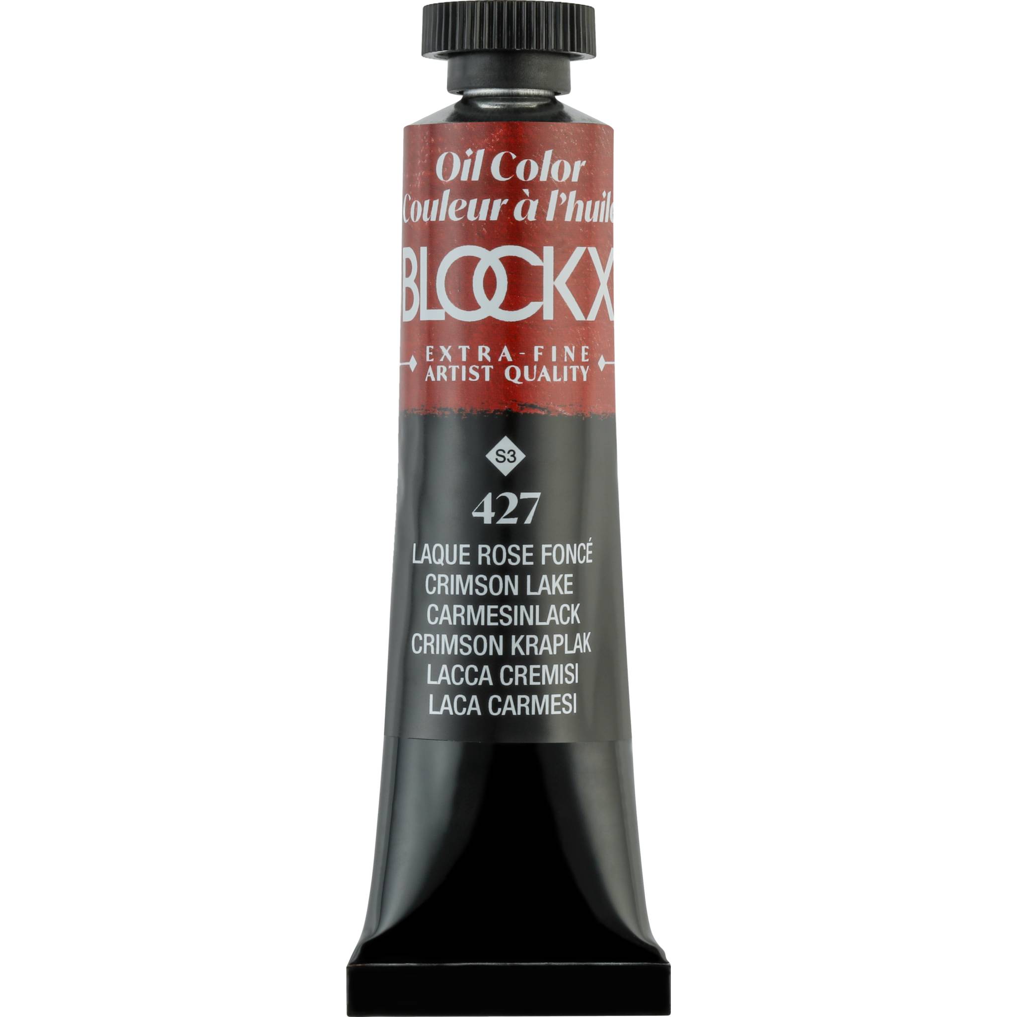 Blockx 3x Ölfarbe, Lackrosa dunkel, Tube 20ml - Rosalack dunkel 212427BXC