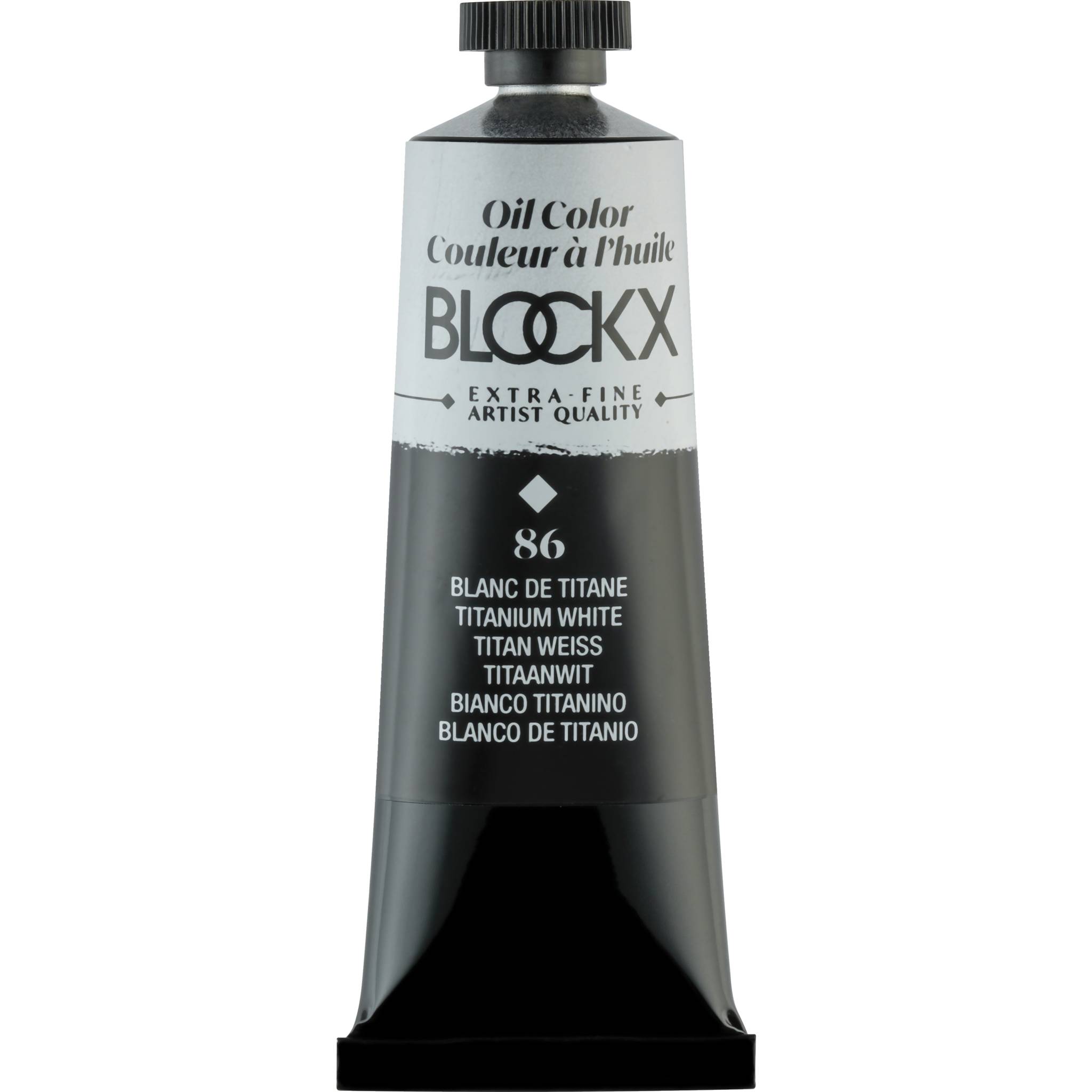 Blockx 3x Ölfarbe, Titanweiß - Tube 35ml - Titanweiß 213086BXC