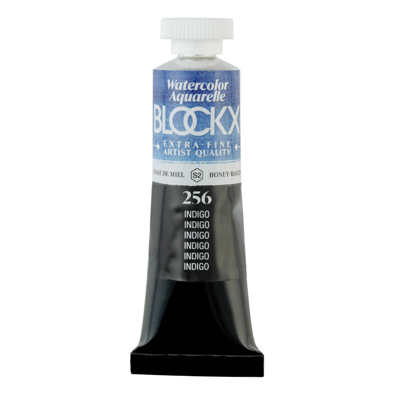 Blockx 3x Aquarellfarbe, Indigo - Tube 15ml - Indigo 44256BXC