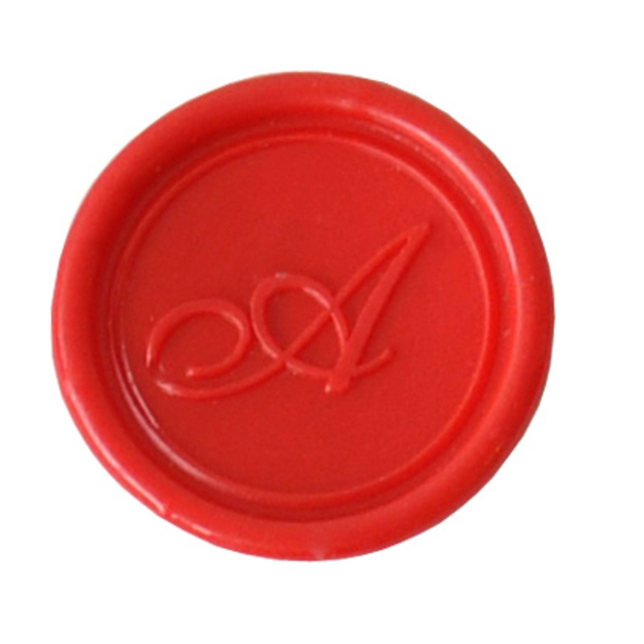 Jacques Herbin 3x Siegelplatte Messing, Buchstabe Eng Schreibschrift a 40301T