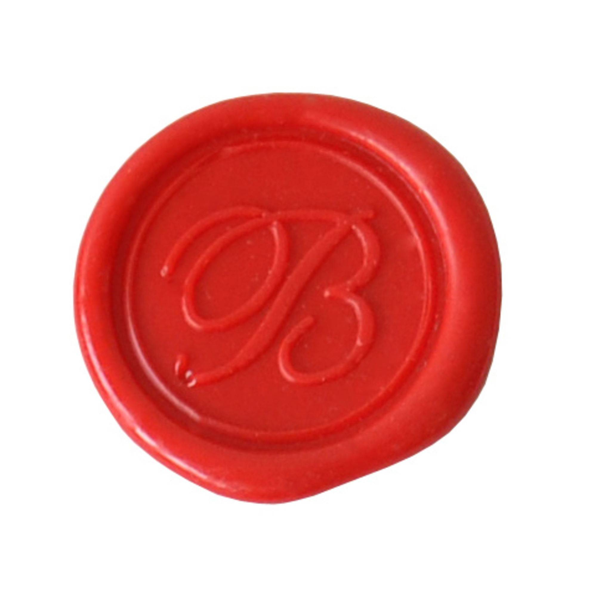 Jacques Herbin 3x Rundes, rotes Siegel Buchstabe Eng Schreibschrift b 40102T