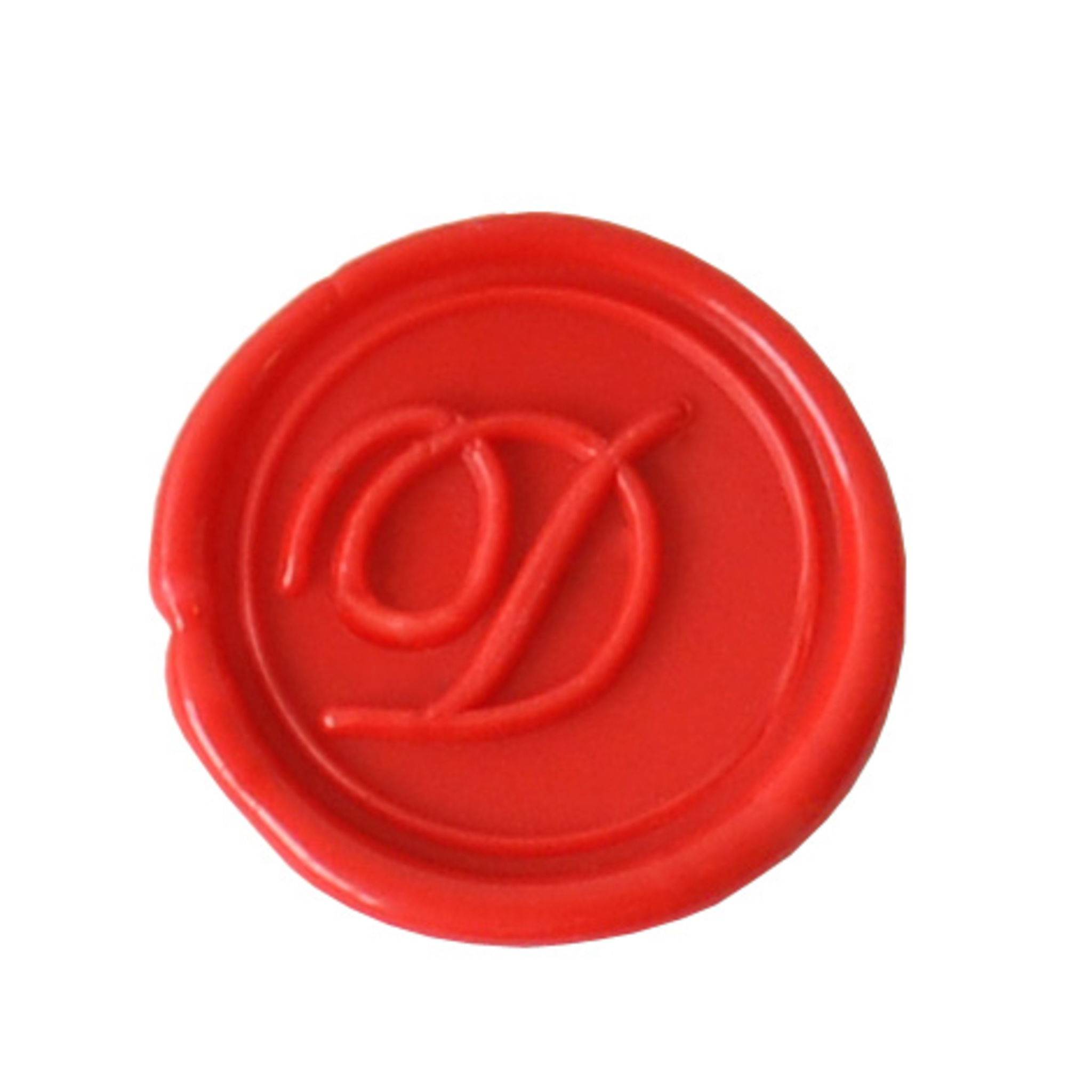 Jacques Herbin 3x Siegelplatte Messing, Buchstabe Eng Schreibschrift d 40304T