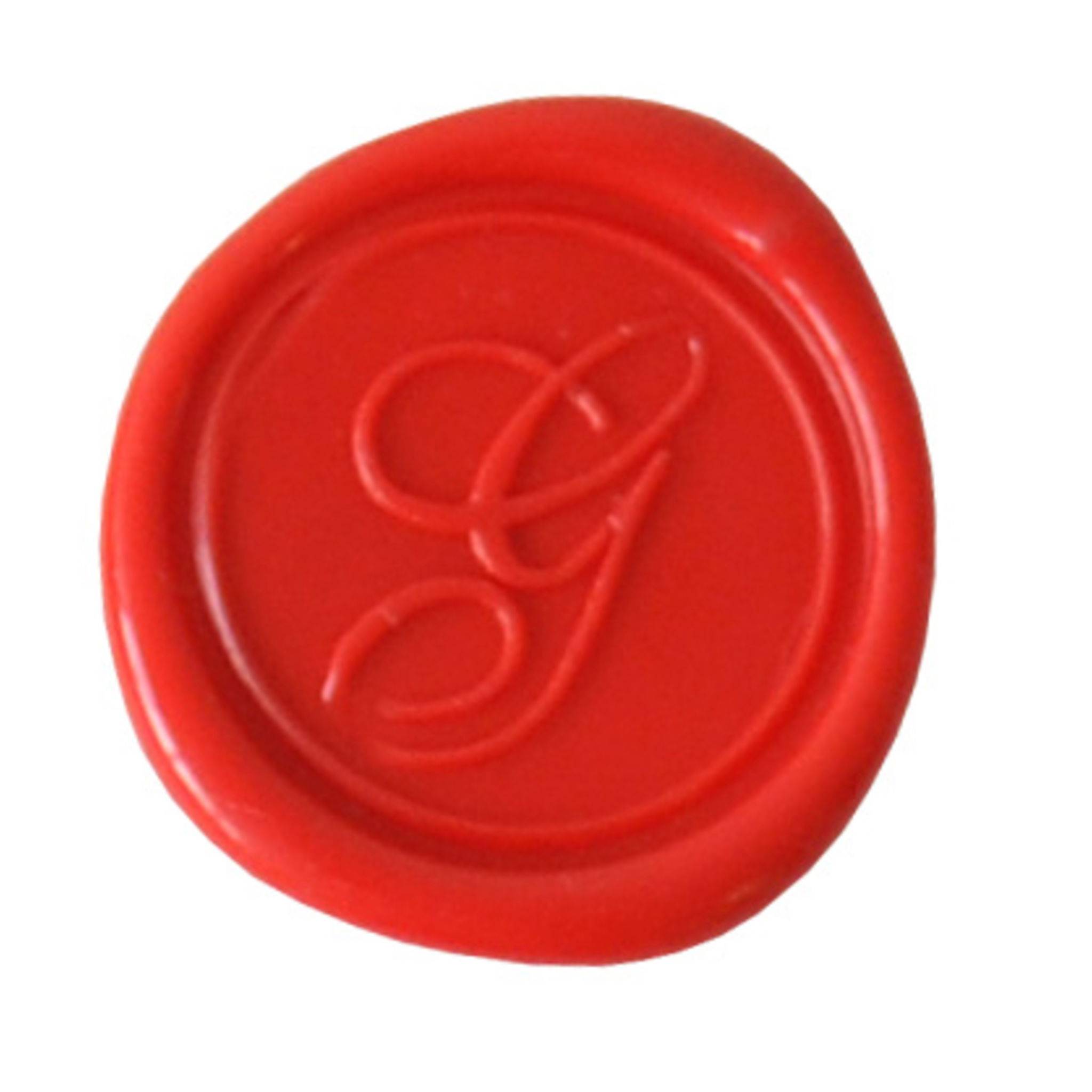 Jacques Herbin 3x Rundes, rotes Siegel Buchstabe Eng Schreibschrift g 40107T