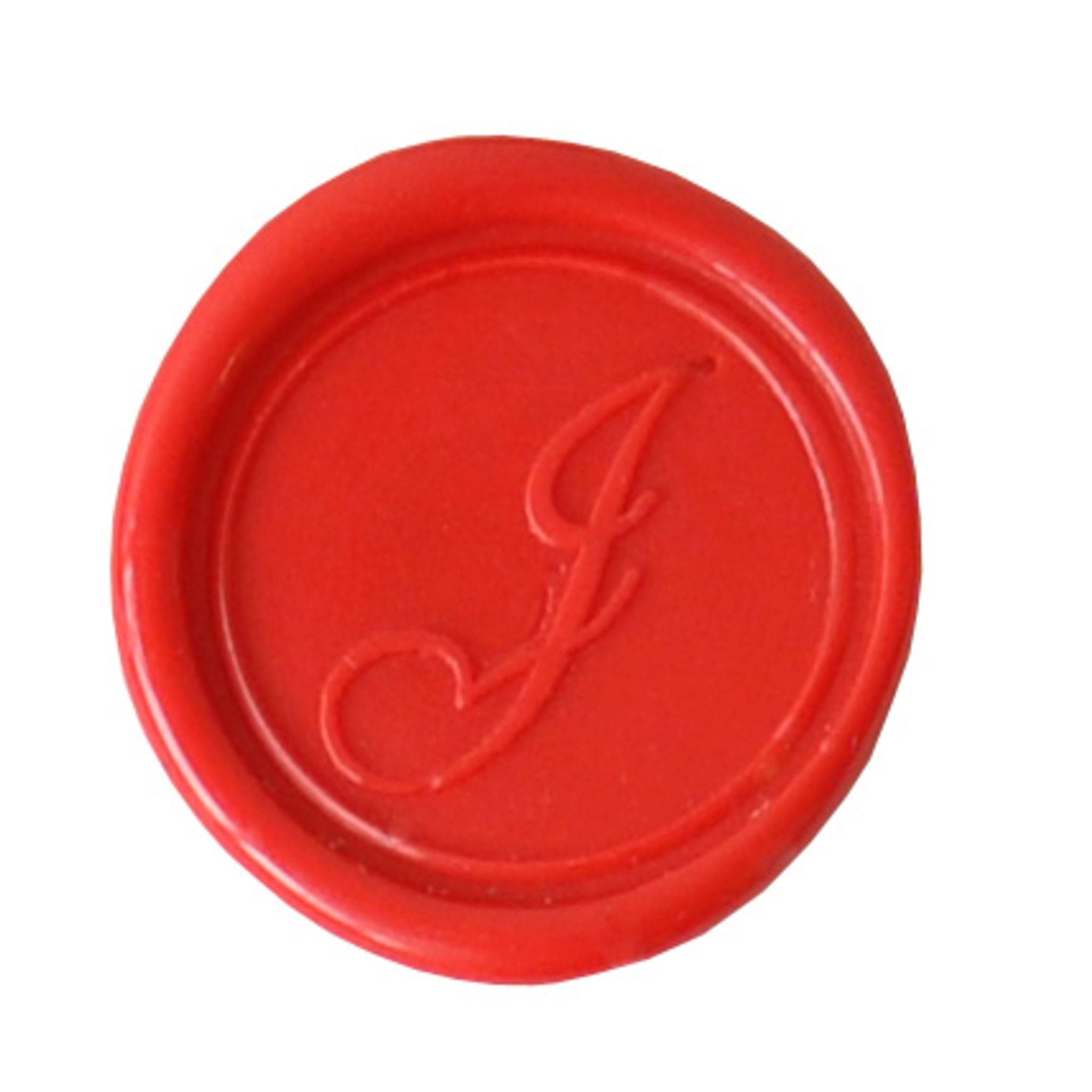 Jacques Herbin 3x Siegelplatte Messing, Buchstabe Eng Schreibschrift j 40310T