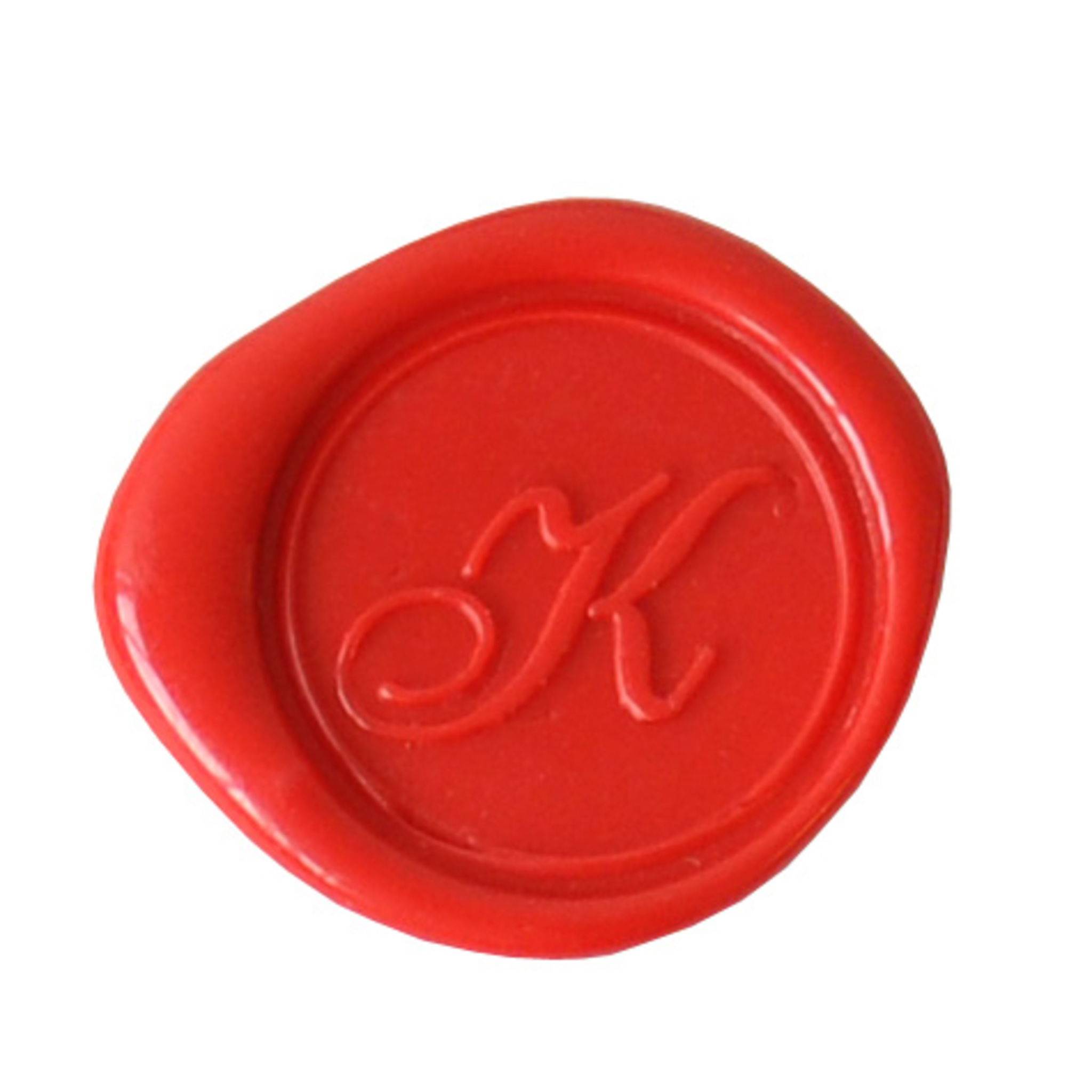 Jacques Herbin 3x Rundes, rotes Siegel Buchstabe Eng Schreibschrift k 40111T