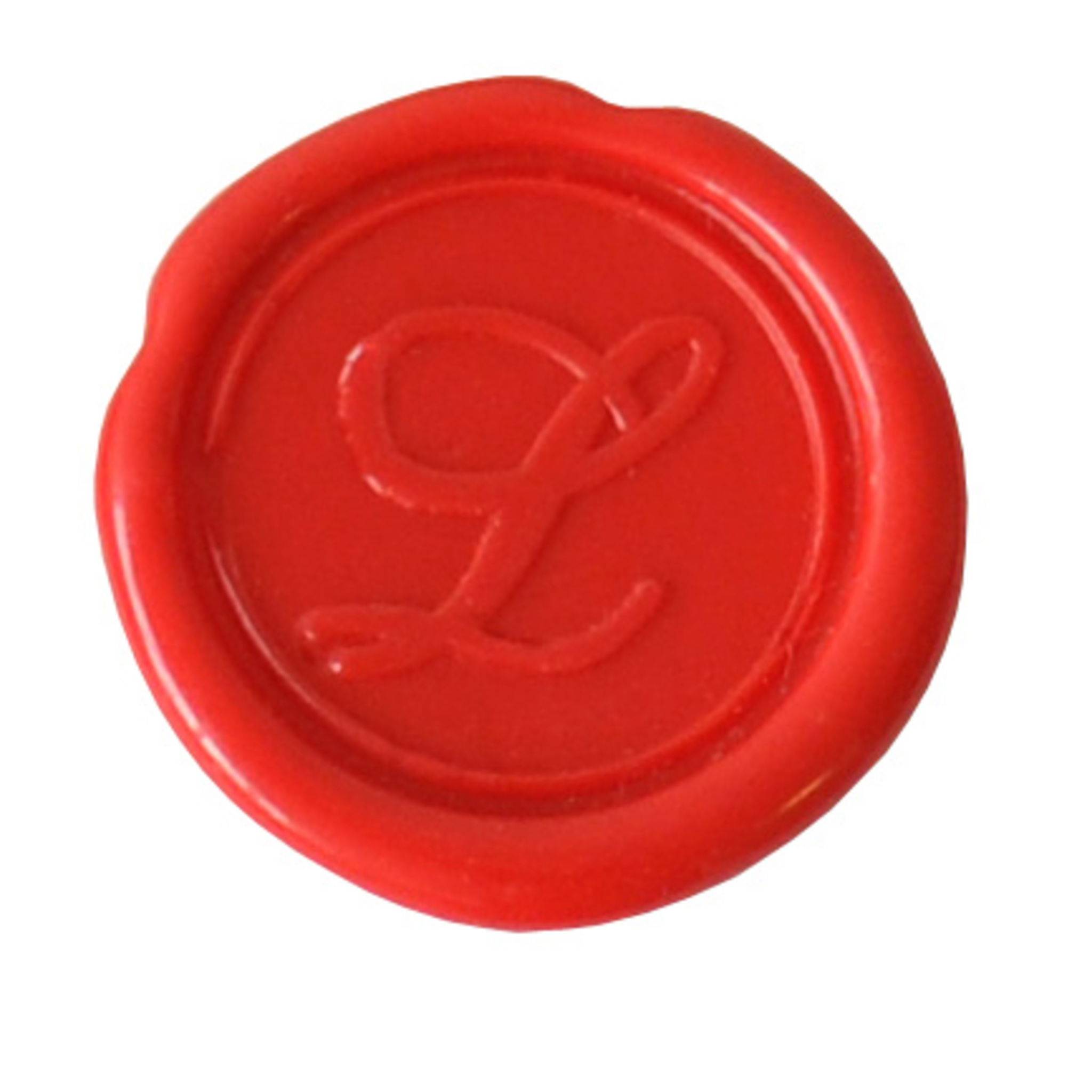 Jacques Herbin 3x Siegelplatte Messing, Buchstabe Eng Schreibschrift l 40312T