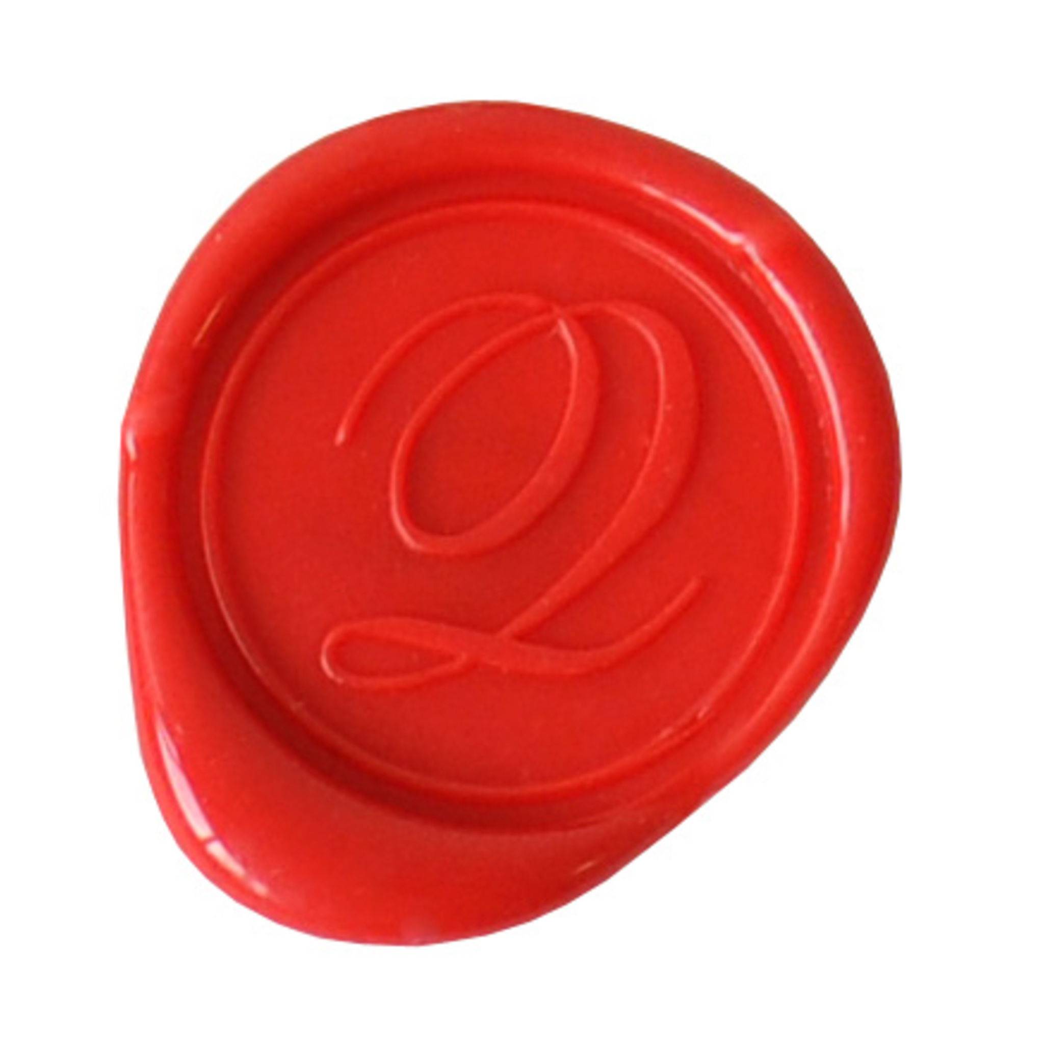 Jacques Herbin 3x Rundes, rotes Siegel Buchstabe Eng Schreibschrift q 40117T