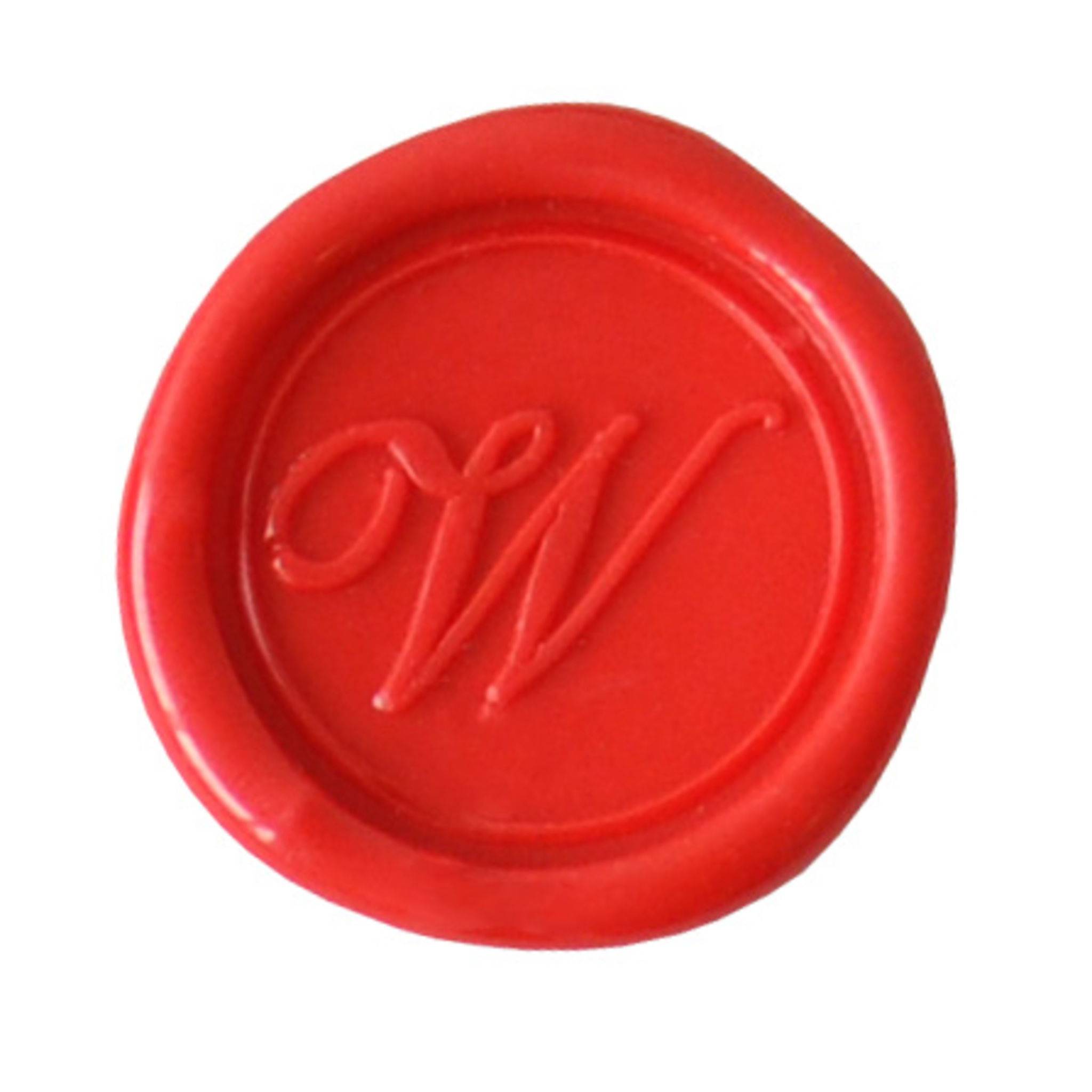 Jacques Herbin 3x Rundes, rotes Siegel Buchstabe Eng Schreibschrift w 40123T