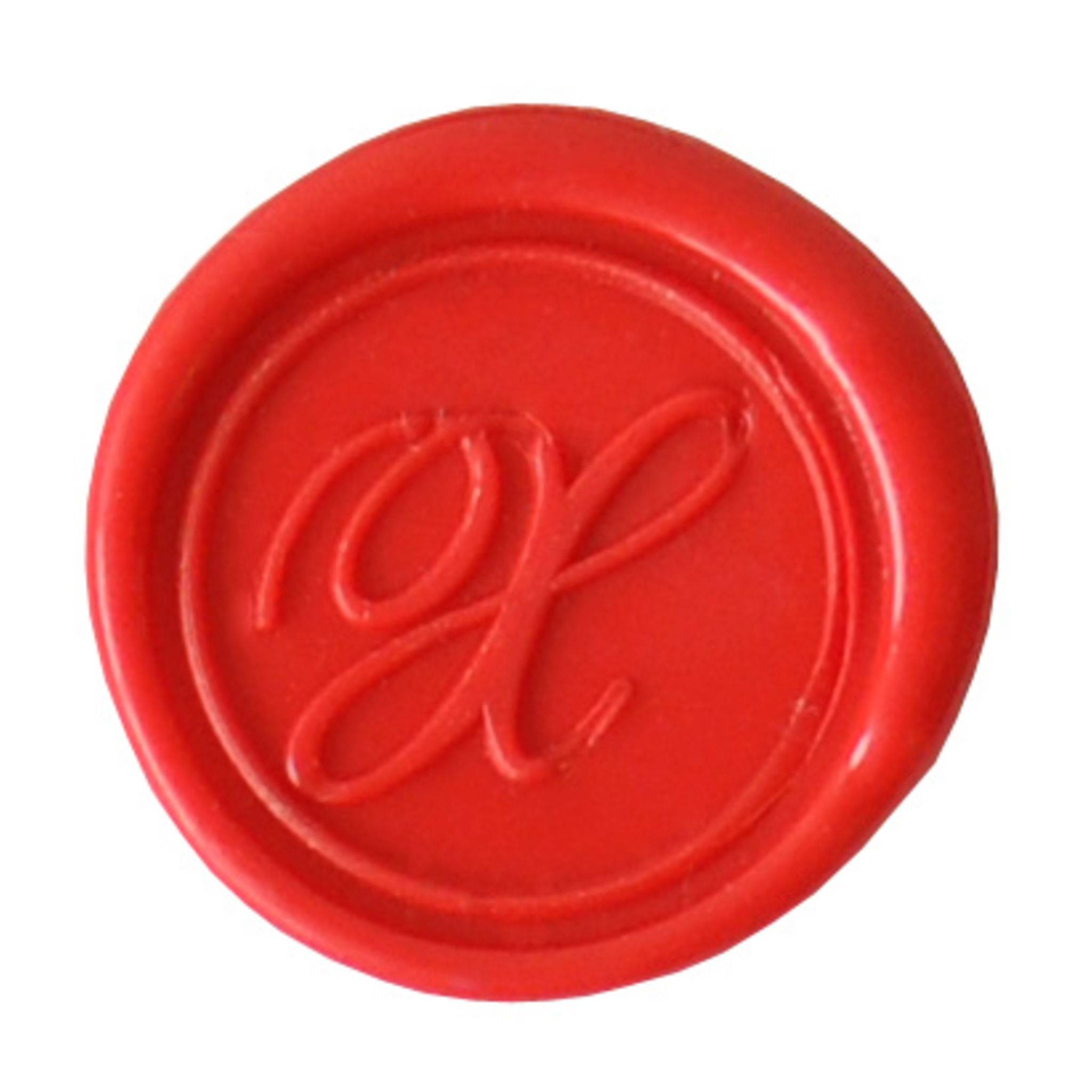 Jacques Herbin 3x Rundes, rotes Siegel Buchstabe Eng Schreibschrift x 40124T