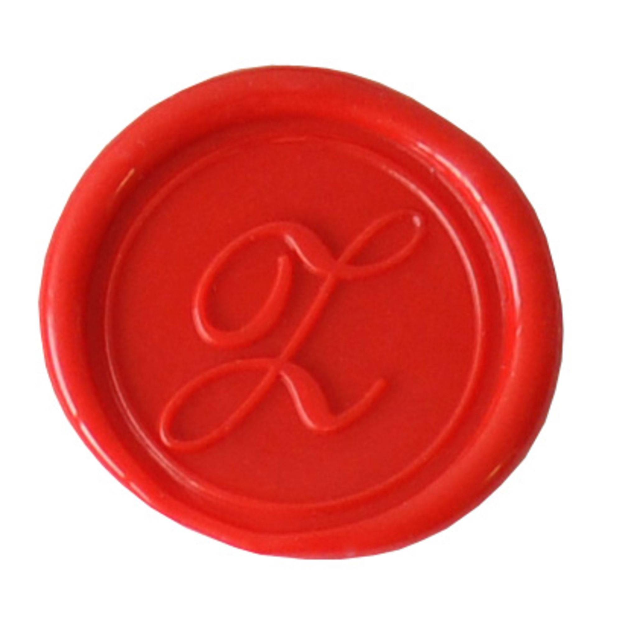 Jacques Herbin 3x Rundes, rotes Siegel Buchstabe Eng Schreibschrift z 40126T