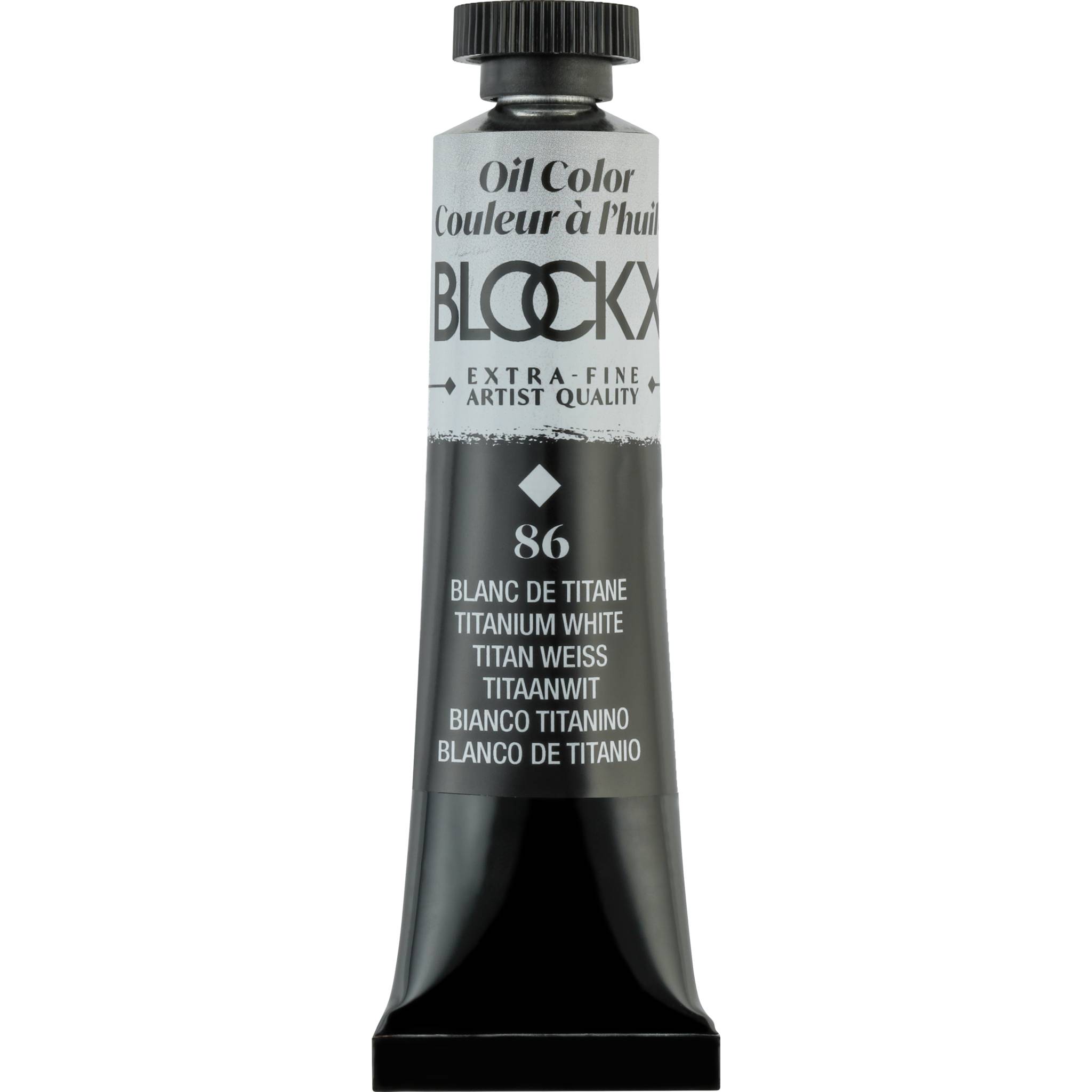 Blockx 3x Ölfarbe, Titanweiß, Tube 20ml - Titanweiß 212086BXC