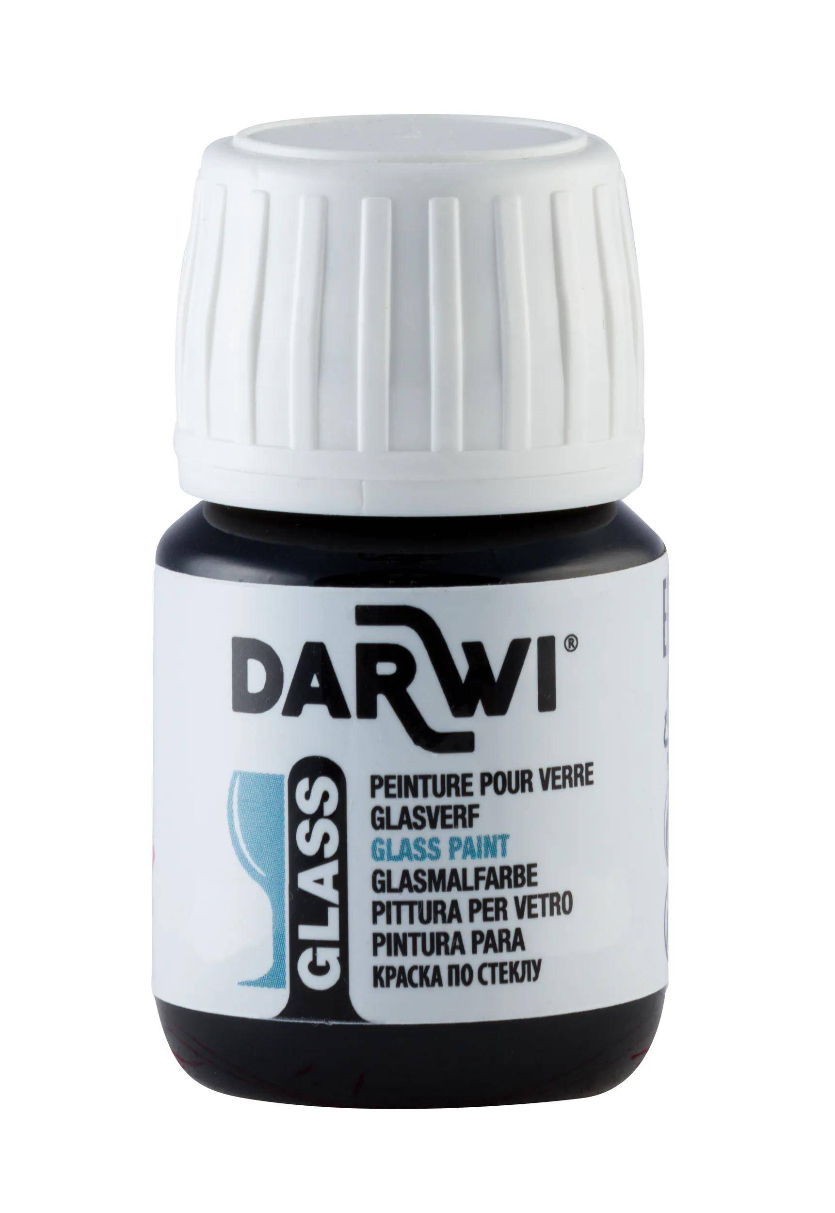 Darwi 5x DARWI Glasmalfarbe, Flakon 30ml, Perlmuttgrün - Grün DA0700030600C