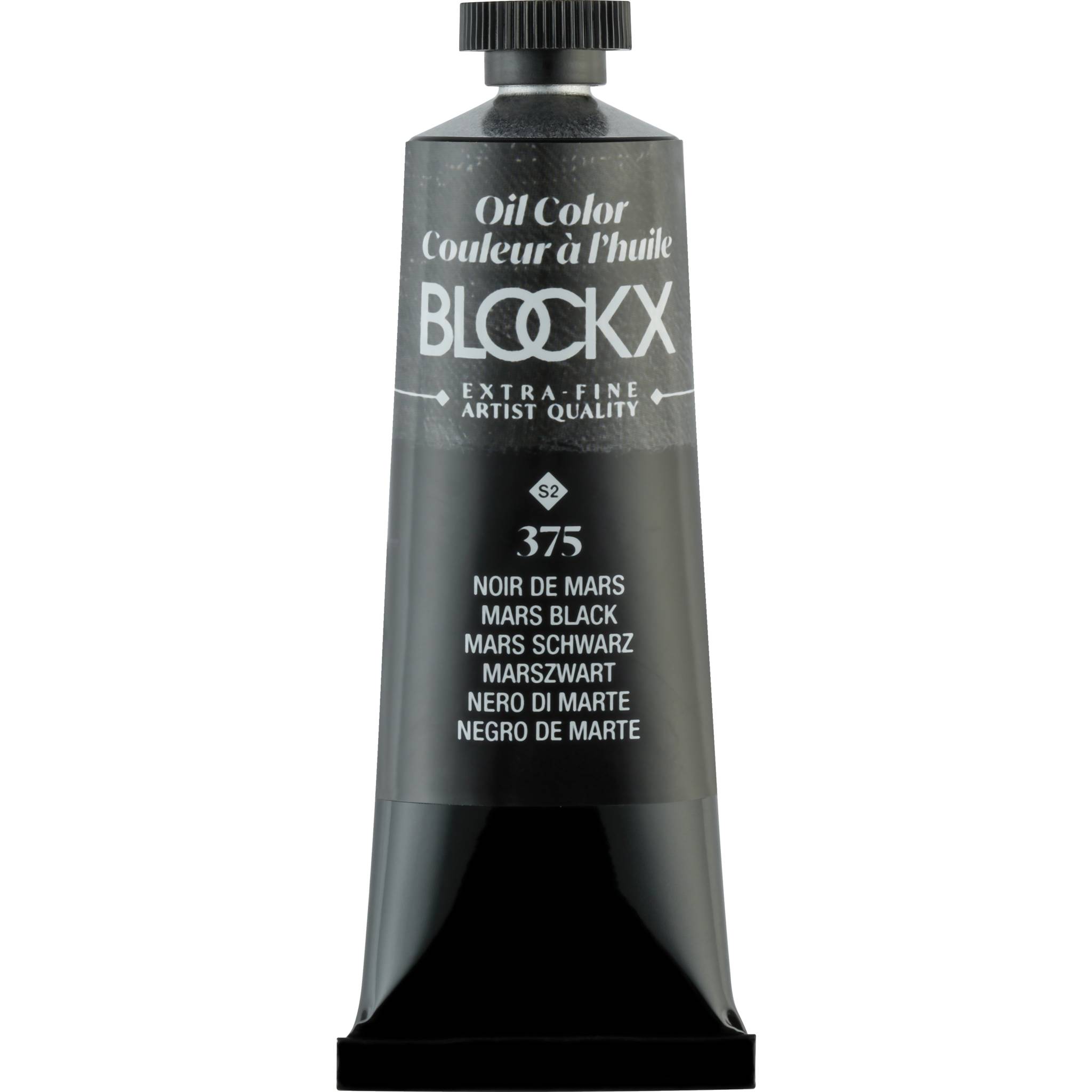 Blockx 3x Ölfarbe, Marsschwarz - Tube 35ml - Marsschwarz 213375BXC