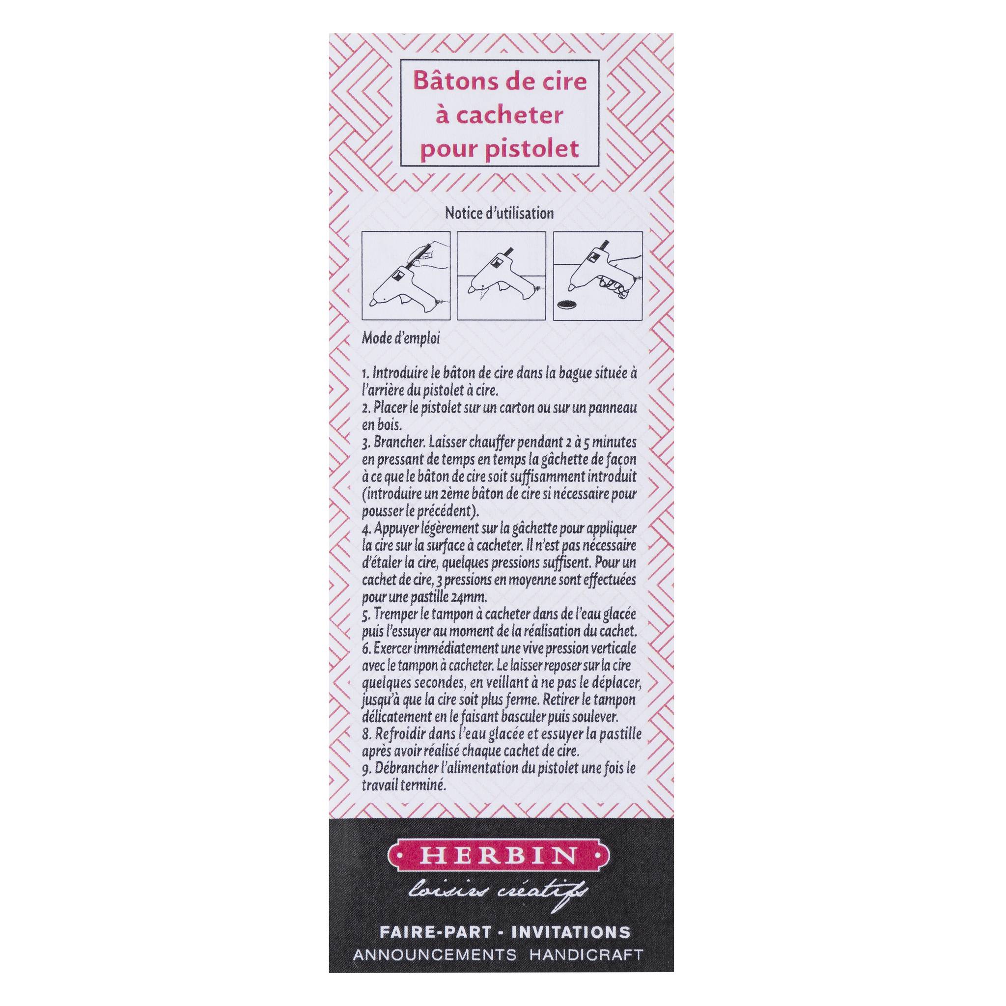 Jacques Herbin 5x Schachtel + 6 Stangen Hobby-Siegelwachs weich Altrosa 35960T