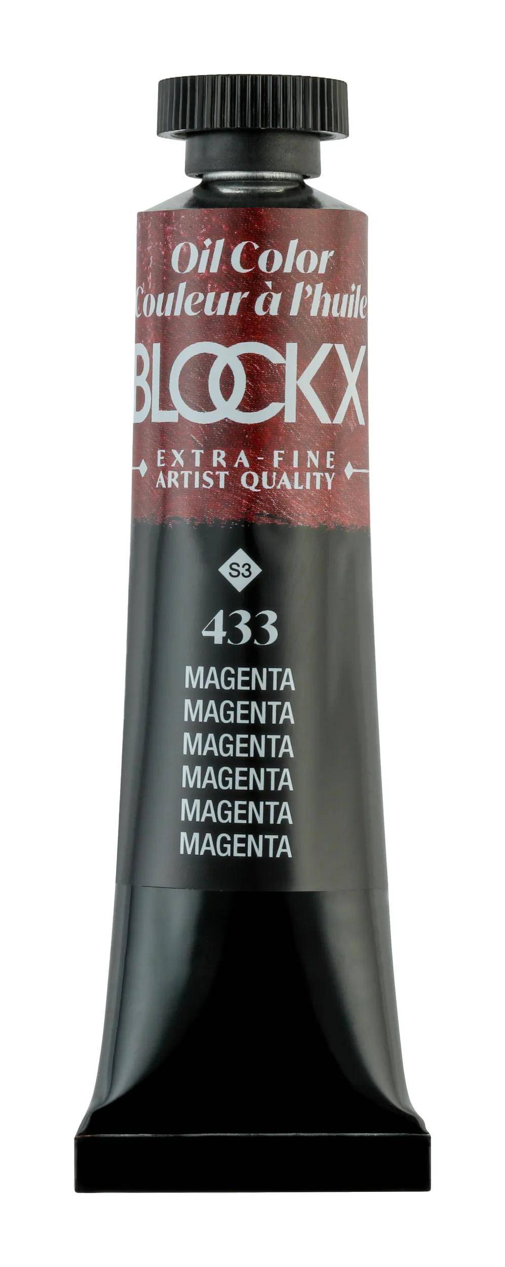Blockx 3x Ölfarbe, Magenta, Tube 20ml - Magenta| 212433BXC