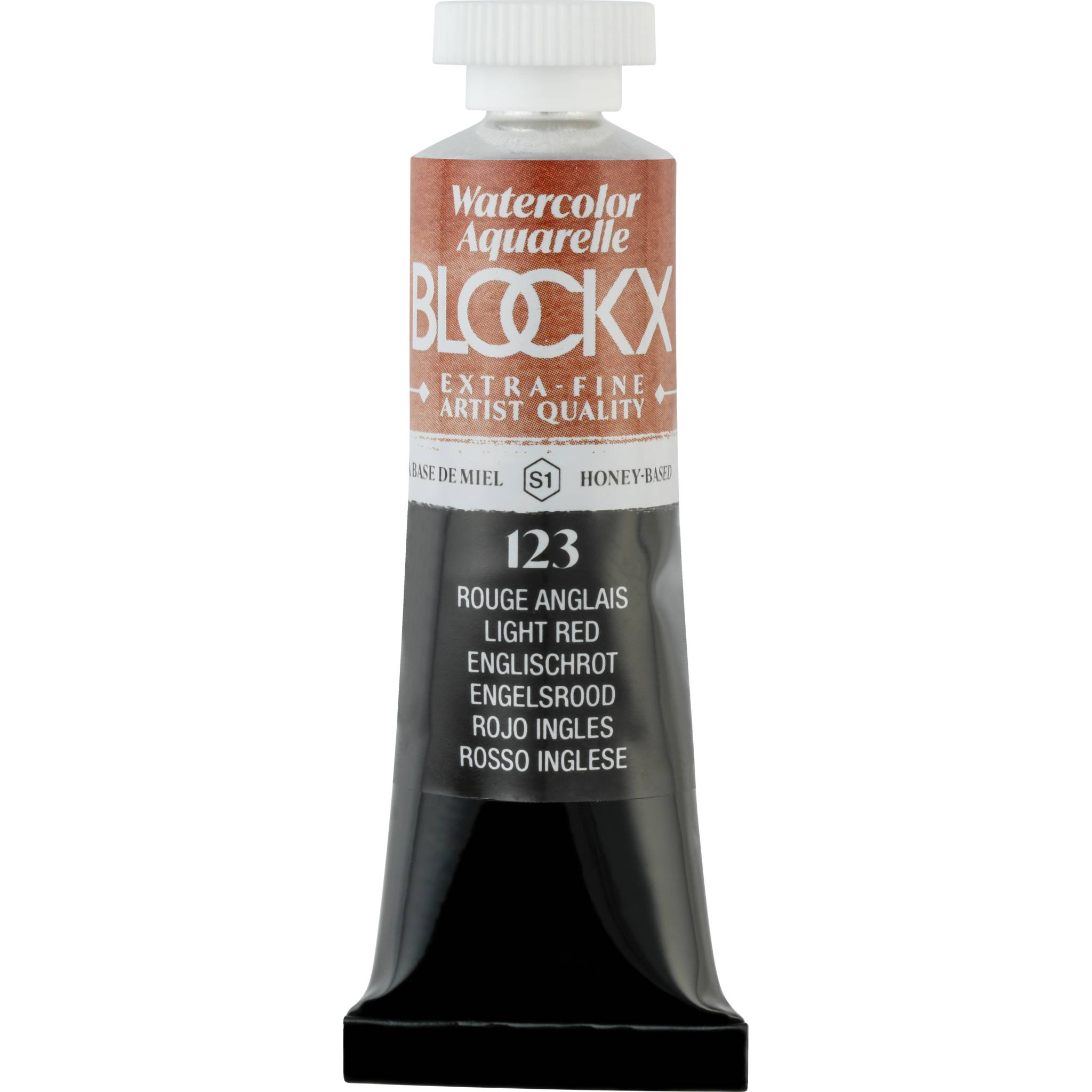 Blockx 3x Aquarellfarbe, Englischrot - Tube 15ml - Englischrot 44123BXC