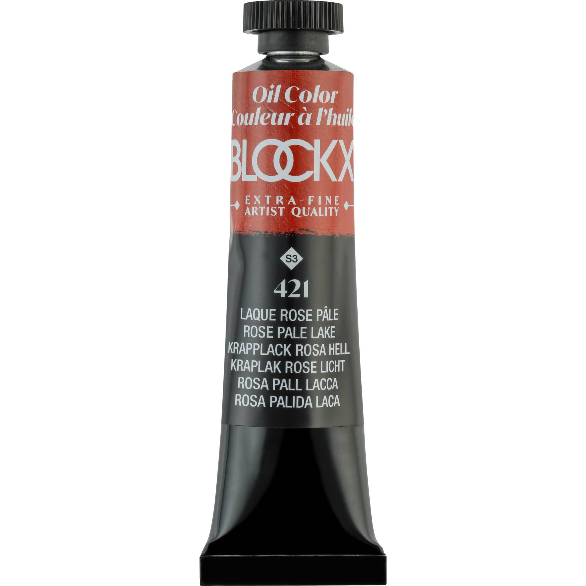 Blockx 3x Ölfarbe, Hellrosa Krapplack, Tube 20ml - Krapplack Hellrosa 212421BXC