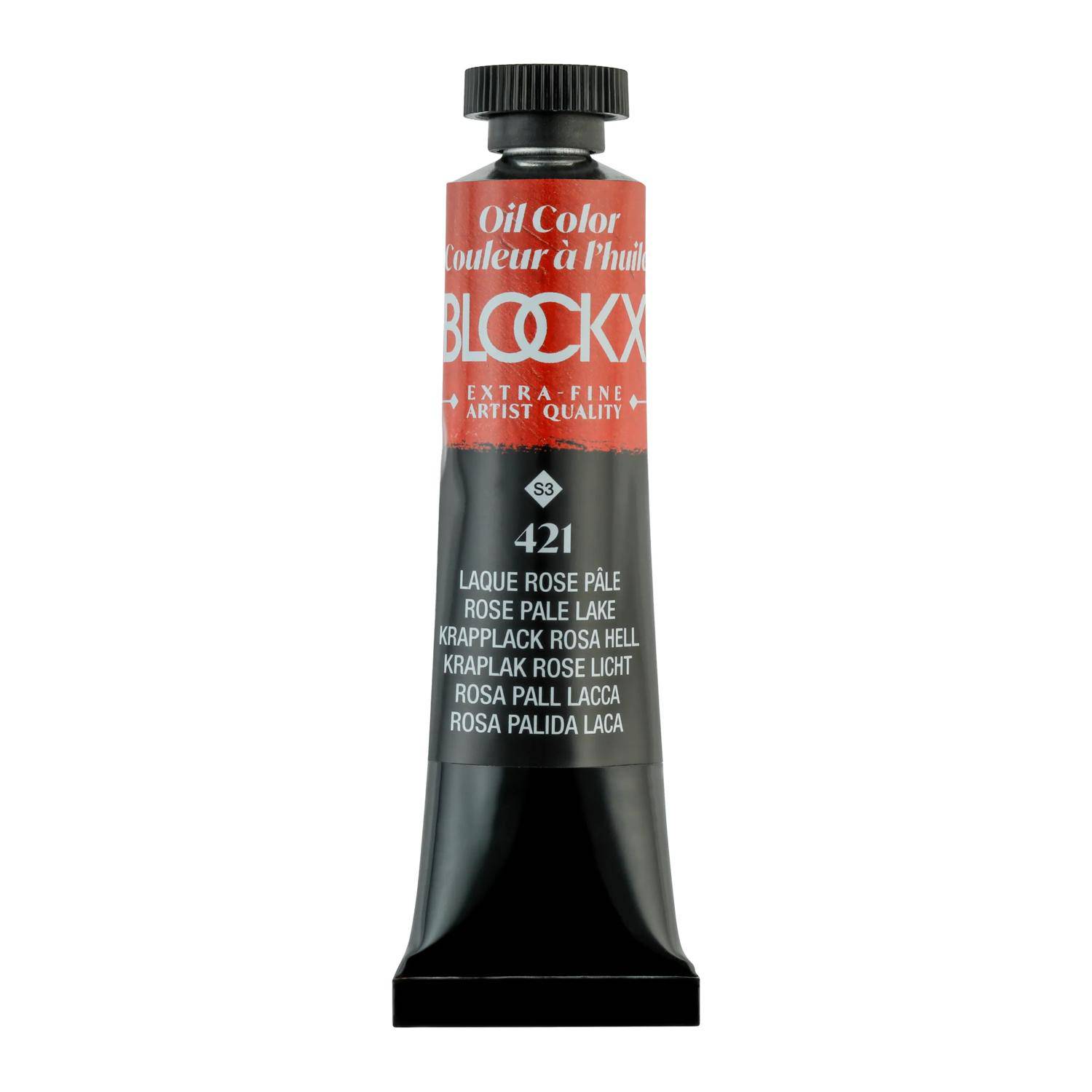 Blockx 3x Ölfarbe, Hellrosa Krapplack, Tube 20ml - Krapplack Hellrosa 212421BXC