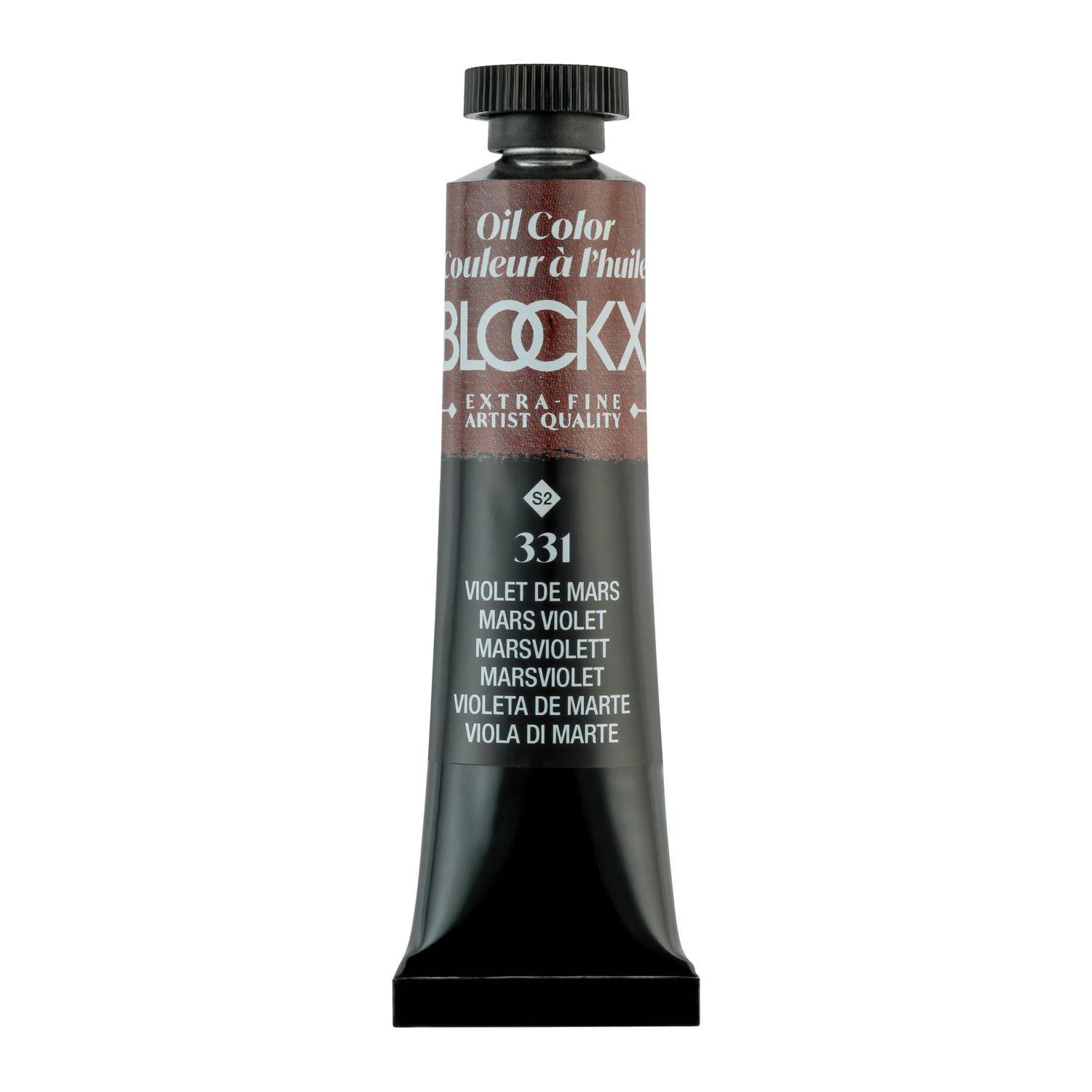 Blockx 3x Ölfarbe, Marsviolett, Tube 20ml - Marsviolett 212331BXC