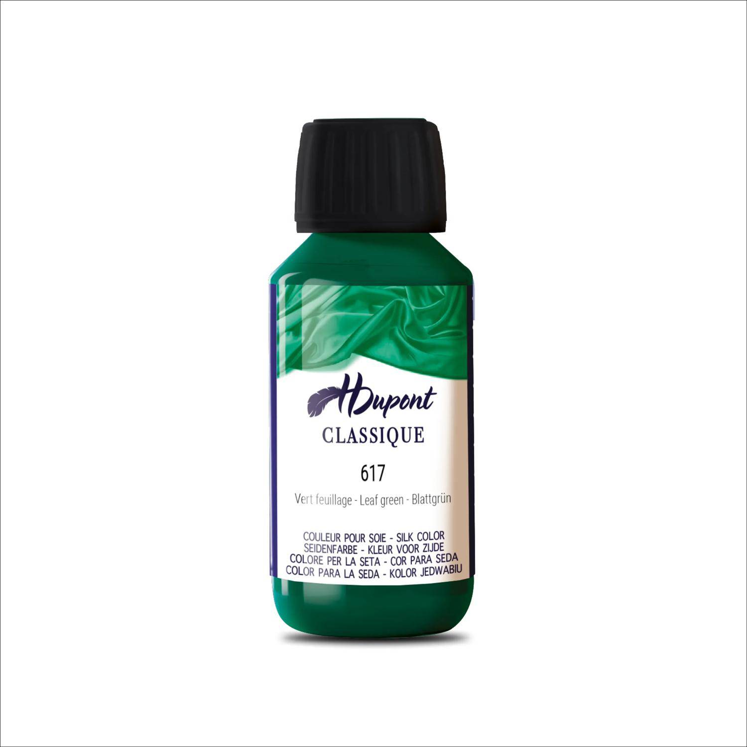H Dupont 3x classique 125ml, Seidenmalfarbe, Blattgrün - DU0600125617C