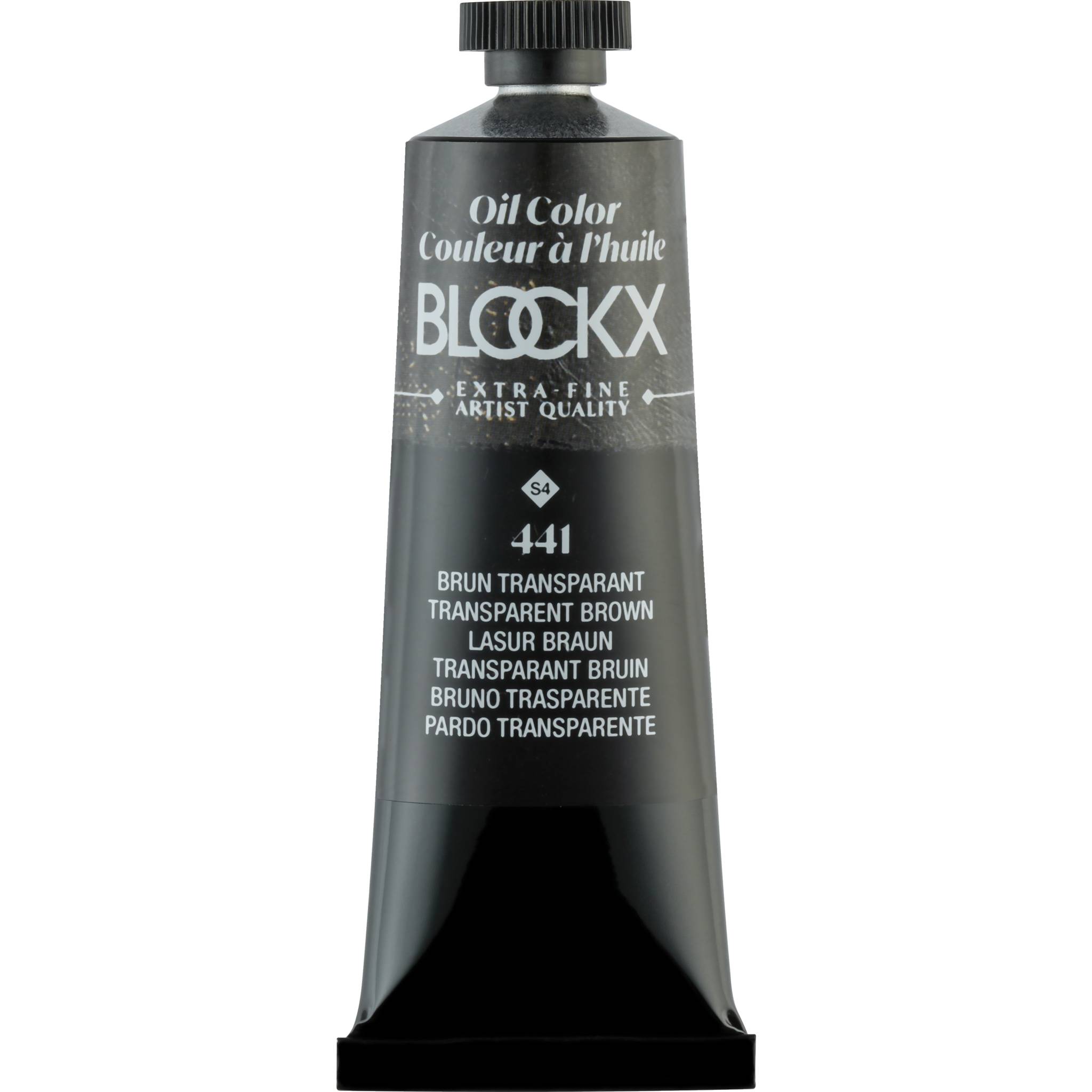 Blockx 3x Ölfarbe, Braun transparent - Tube 35ml - Braun transparent 213441BXC