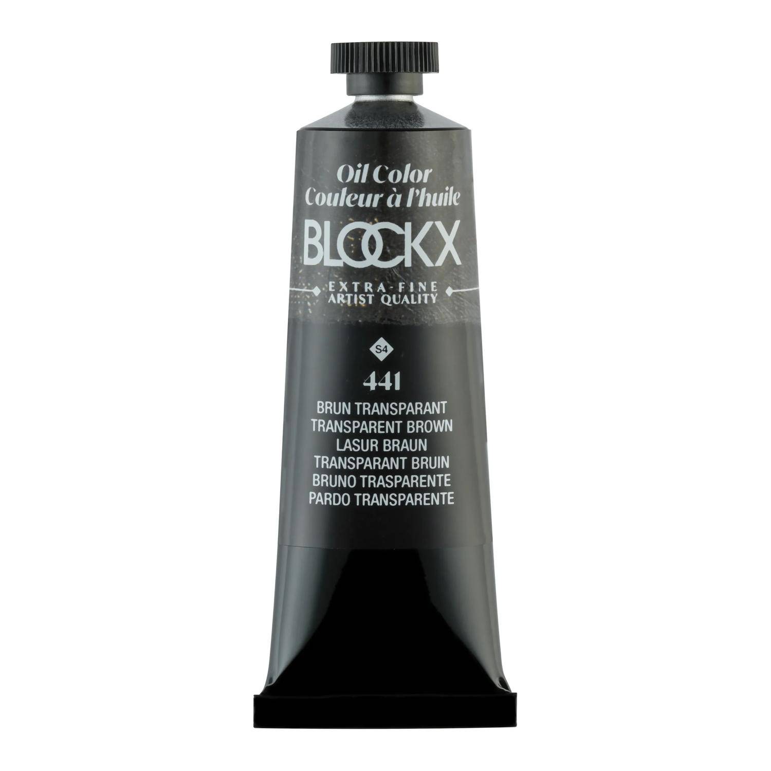 Blockx 3x Ölfarbe, Braun transparent - Tube 35ml - Braun transparent 213441BXC