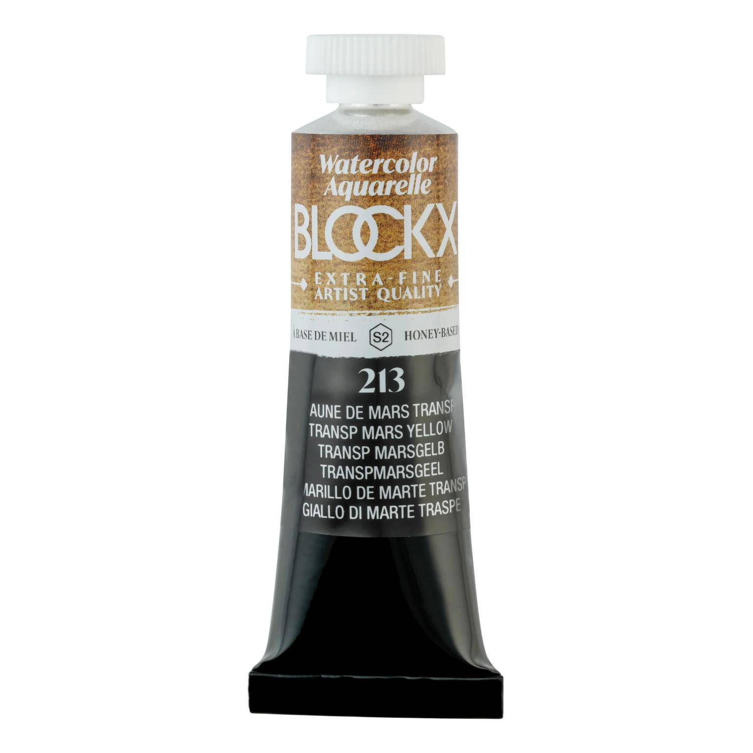 Blockx 3x Aquarellfarbe, Tube 15ml Marsgelb transparent 44213BXC