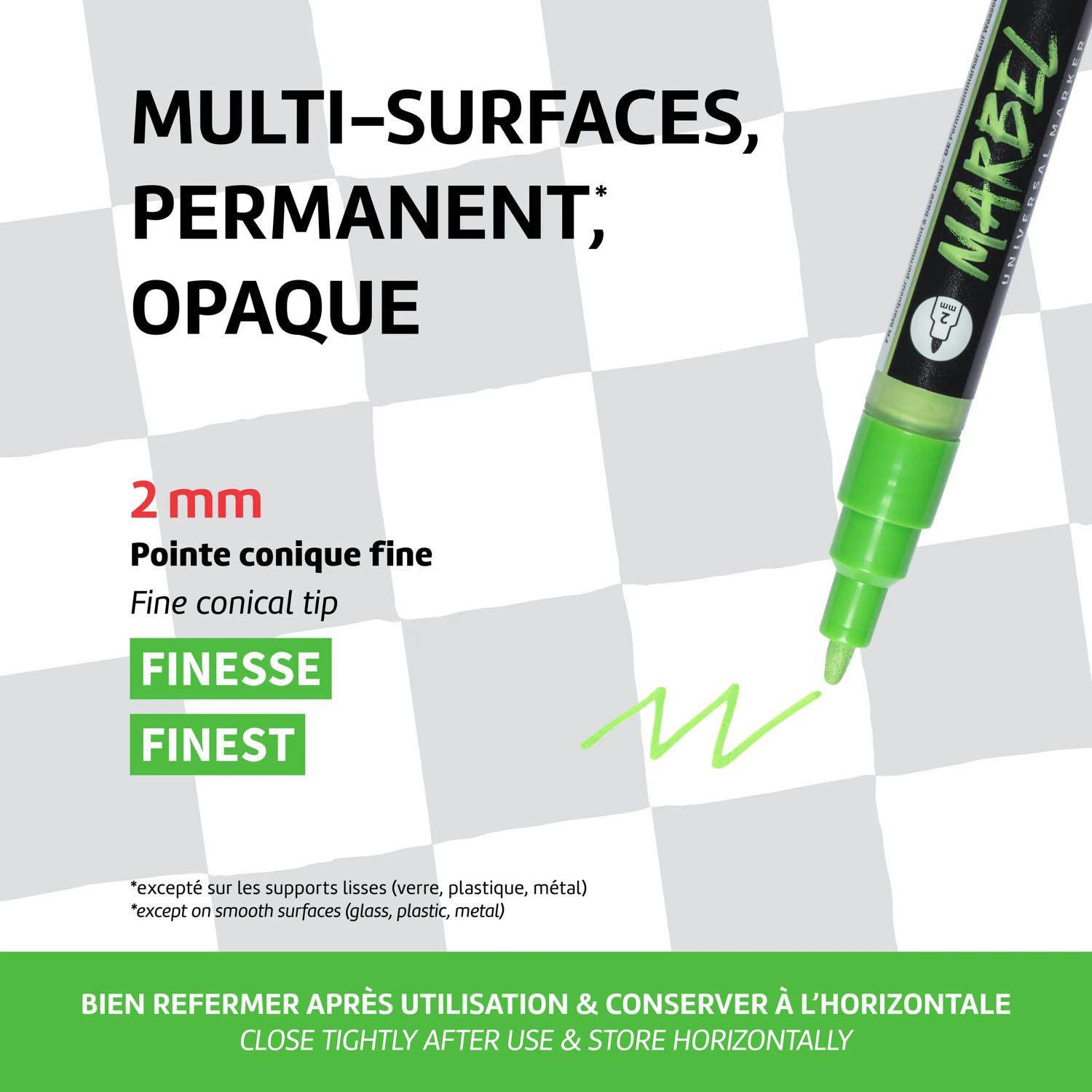 Darwi 6x Marker Acrylfarbe, feine konische Spitze 2mm Silber DA0233002080C