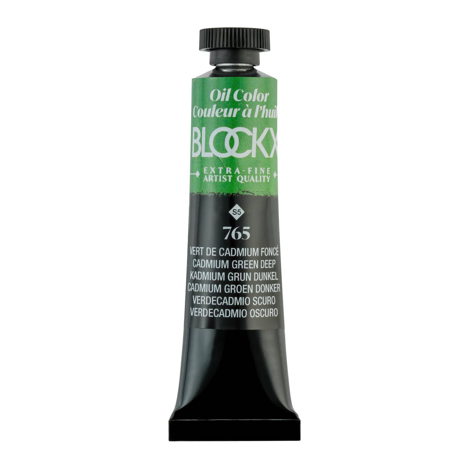 Blockx 3x Ölfarbe, Kadmiumgrün dunkel, Tube 20ml - Kadmium Dunkelgrün 212765BXC
