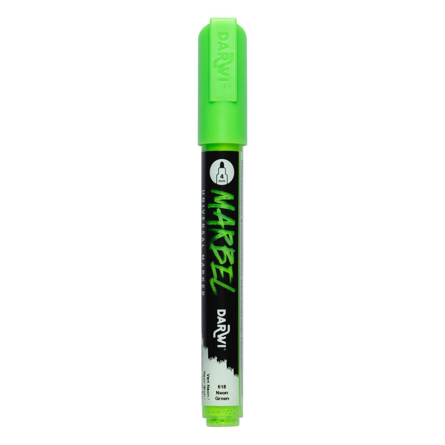 Darwi 6x MARBEL Universalmarker Acrylfarbe, Rundspitze medium 4mm DA0246004618C