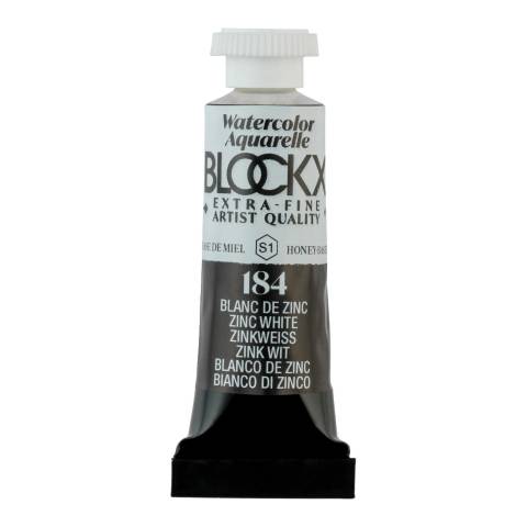 Blockx 3x Aquarellfarbe, Zinkweiß - Tube 5ml - Zinkweiß 43184BXC