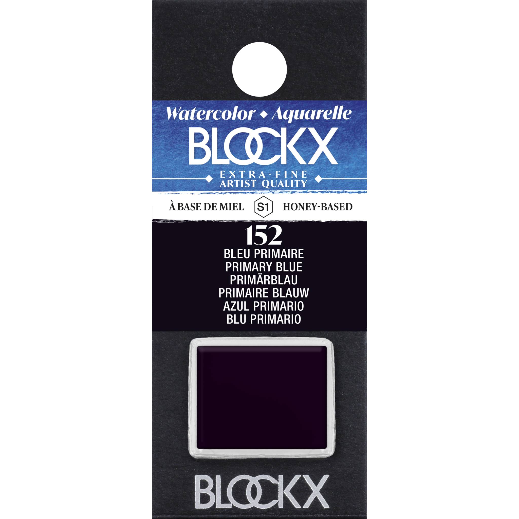 Blockx 3x Aquarellfarbe, Primärblau - 1/2 Näpfchen 1,5ml - Primärblau 41152BXC