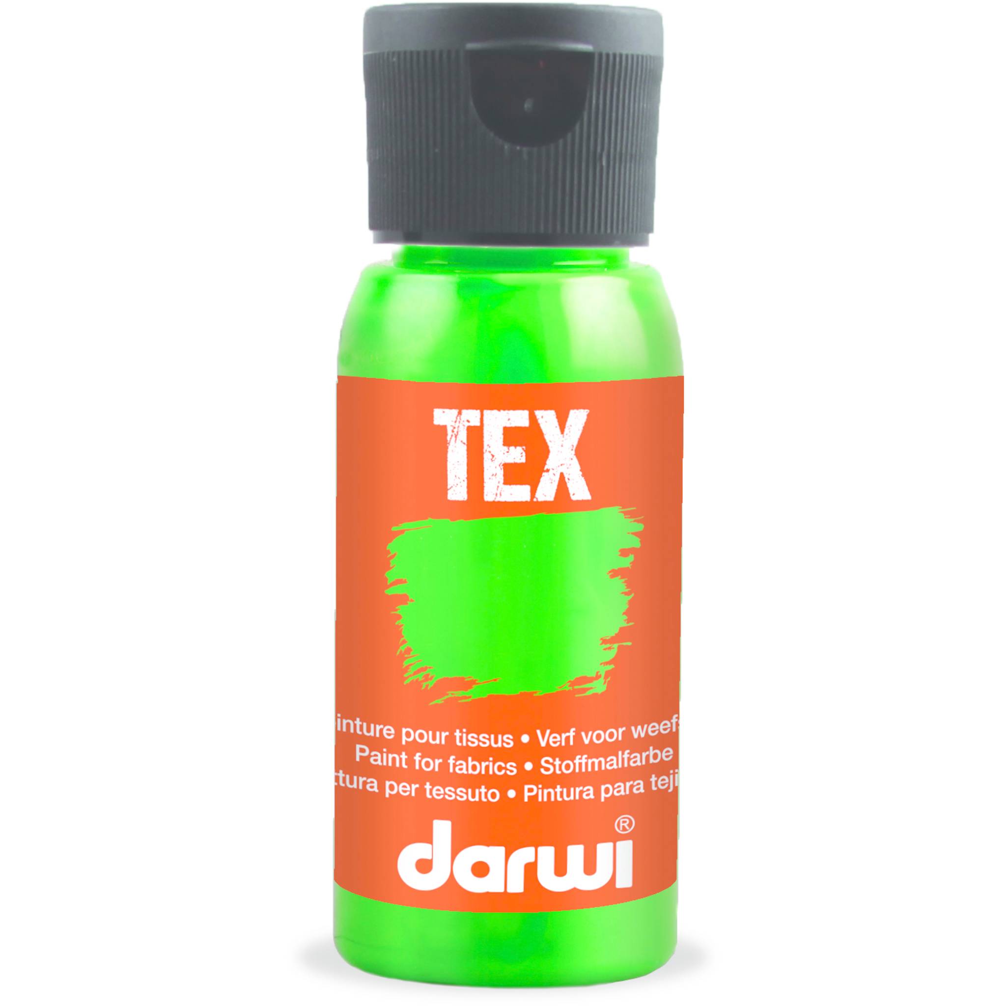 Darwi 4x DARWI Stoffmalfarbe, Flasche 50ml, Wiesengrün Wiesengrün| DA0100050611C