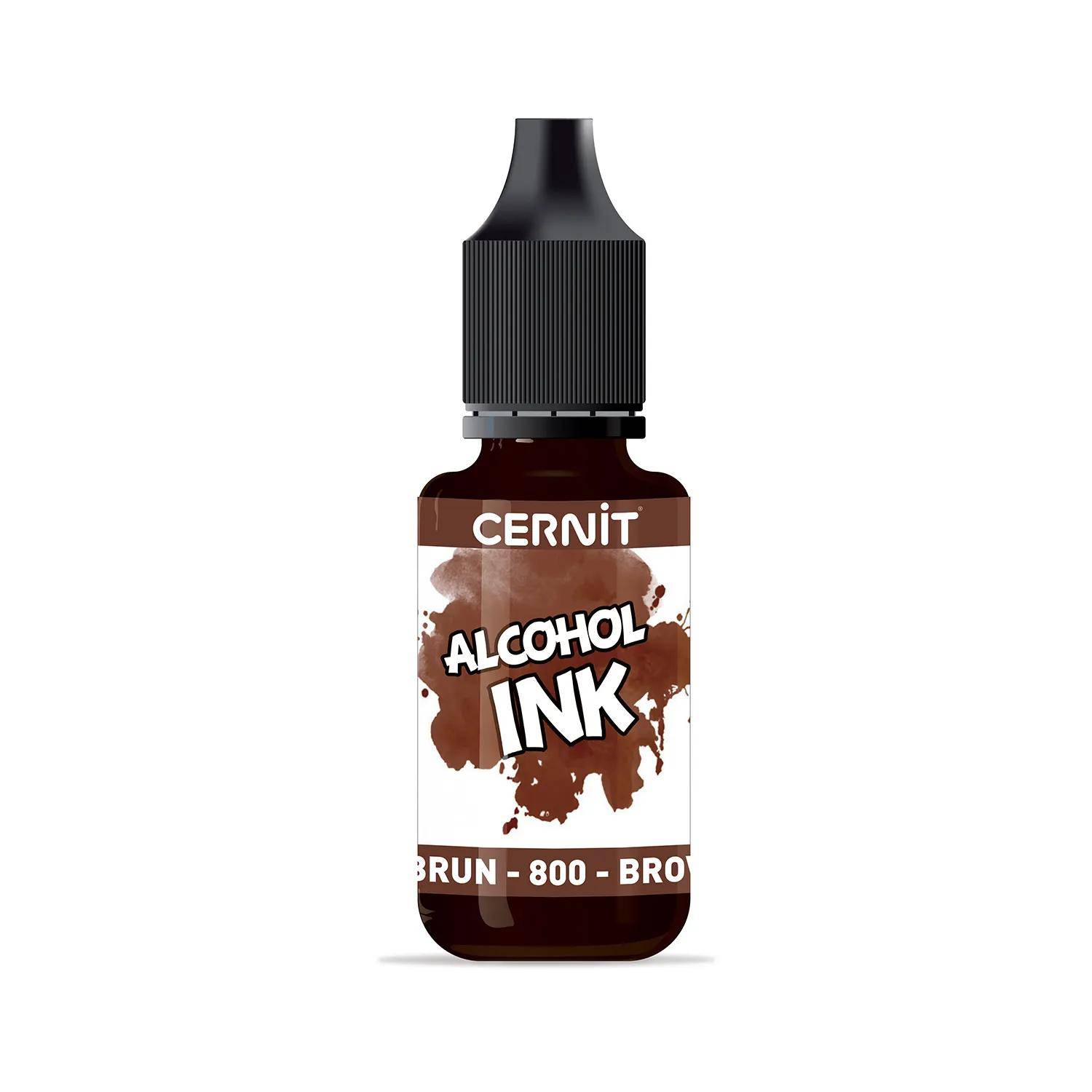 Cernit 6x Alkoholtinte 20ml, Braun - Braun CE2000020800C