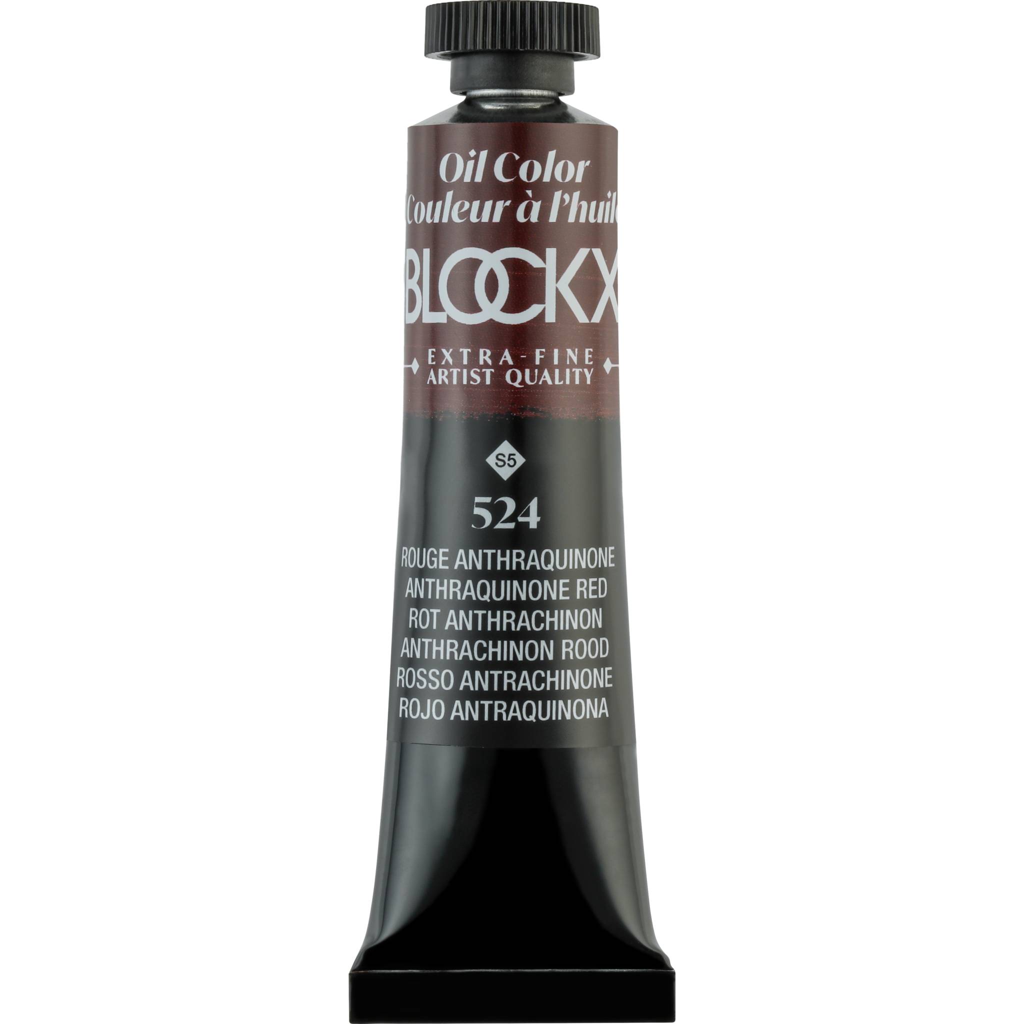 Blockx 3x Ölfarbe, Anthraquinonrot, Tube 20ml - Rot Anthrachinon 212524BXC