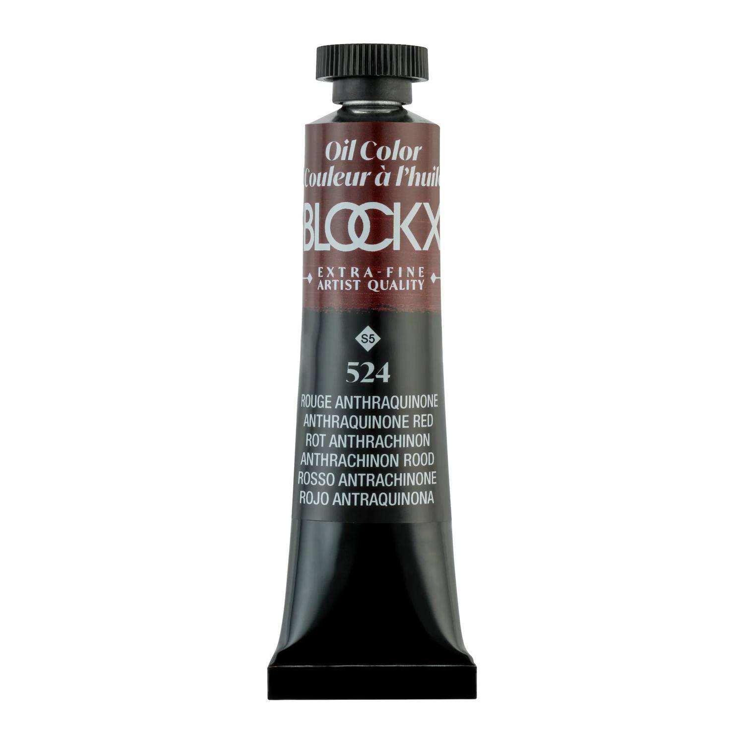 Blockx 3x Ölfarbe, Anthraquinonrot, Tube 20ml - Rot Anthrachinon 212524BXC