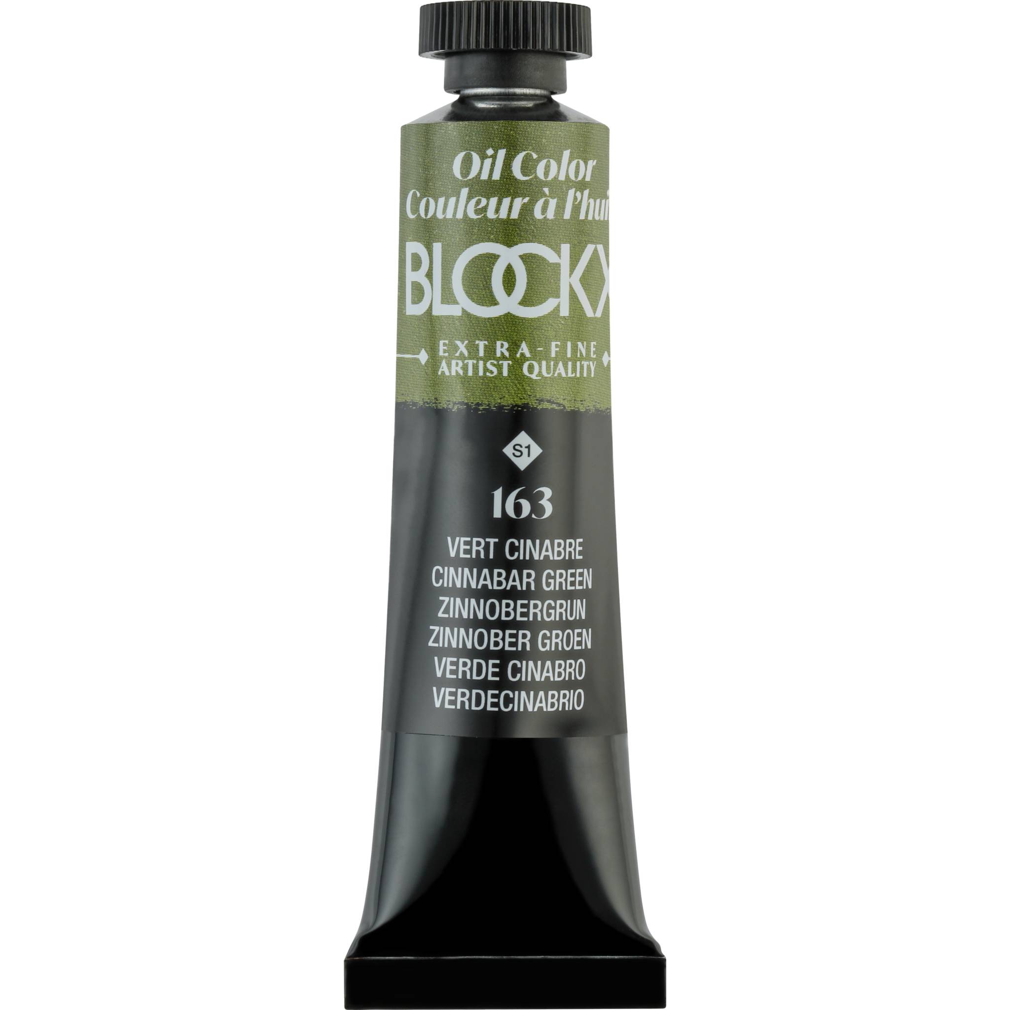 Blockx 3x Ölfarbe, Zinnobergrün, Tube 20ml - Zinnobergrün 212163BXC