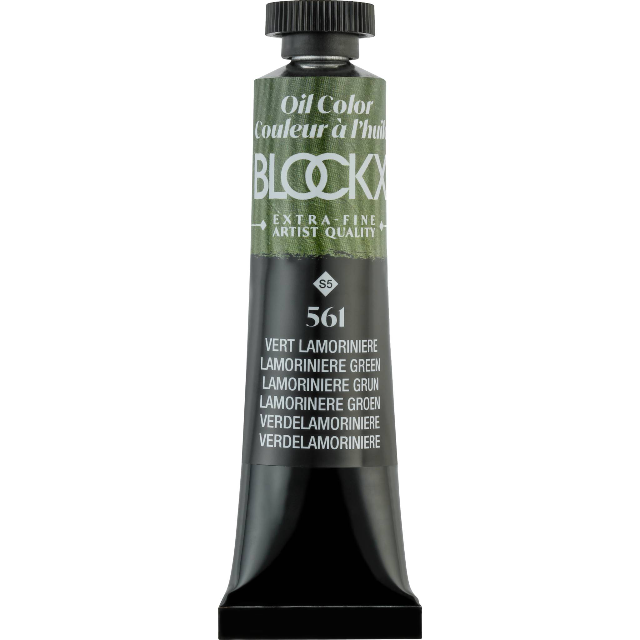 Blockx 3x Ölfarbe, Lamorinière Grün, Tube 20ml - Lamorinière Grün 212561BXC