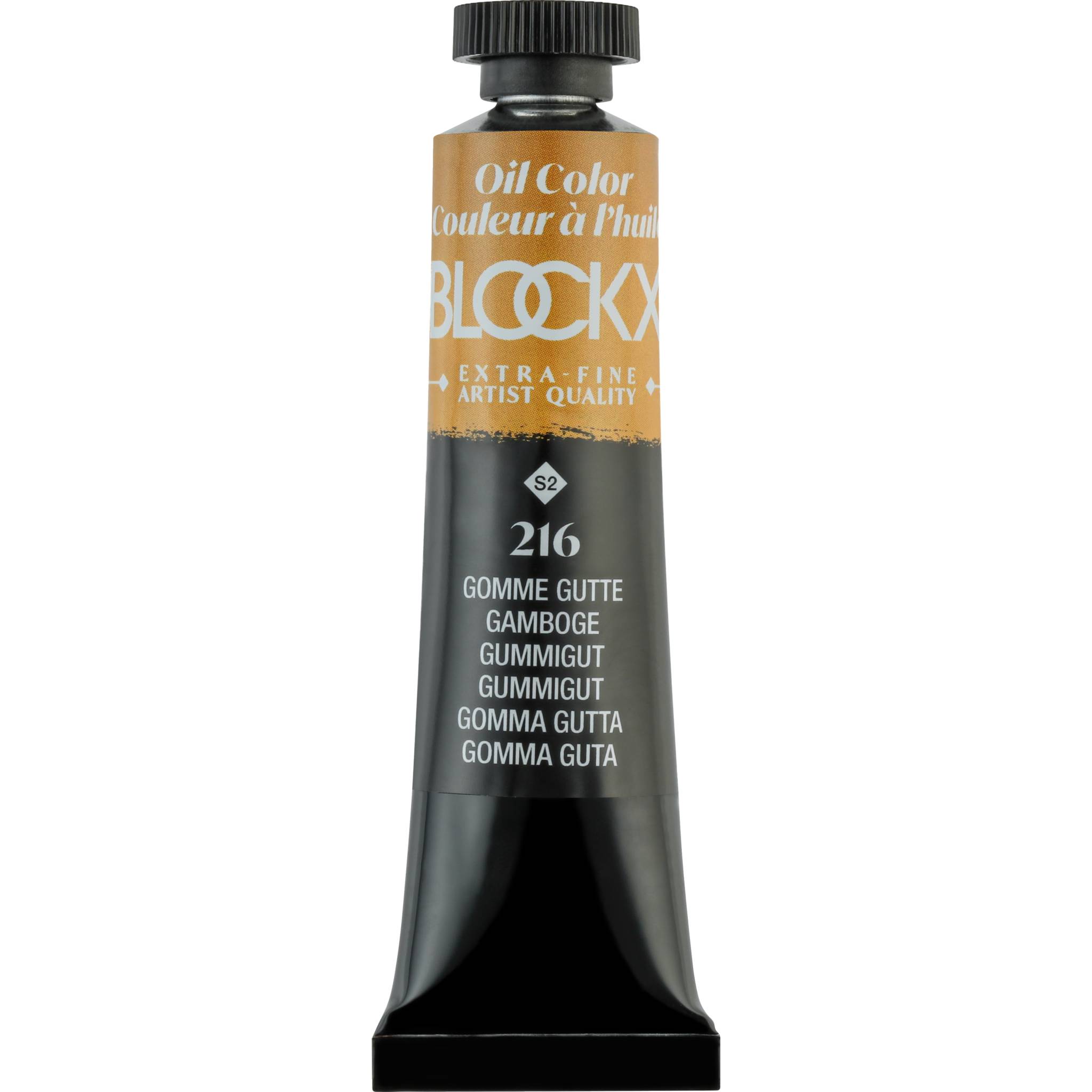 Blockx 3x Ölfarbe, Gummigutta -, Tube 20ml - Gummigutt 212216BXC