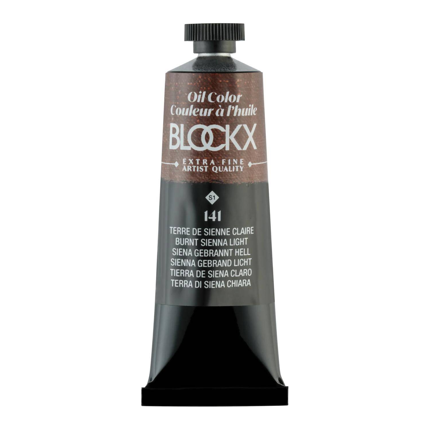 Blockx 3x Ölfarbe, Siena gebrannt hell - Tube 35ml - Hellsiena 213141BXC