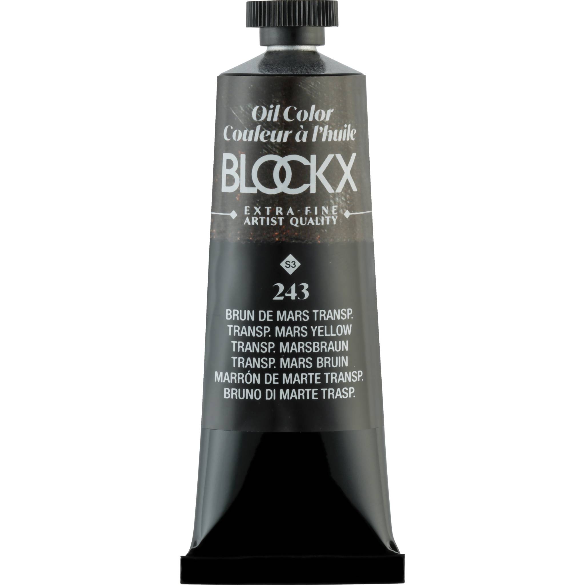 Blockx 3x Ölfarbe, Tube 35ml Marsbraun transparent 213243BXC