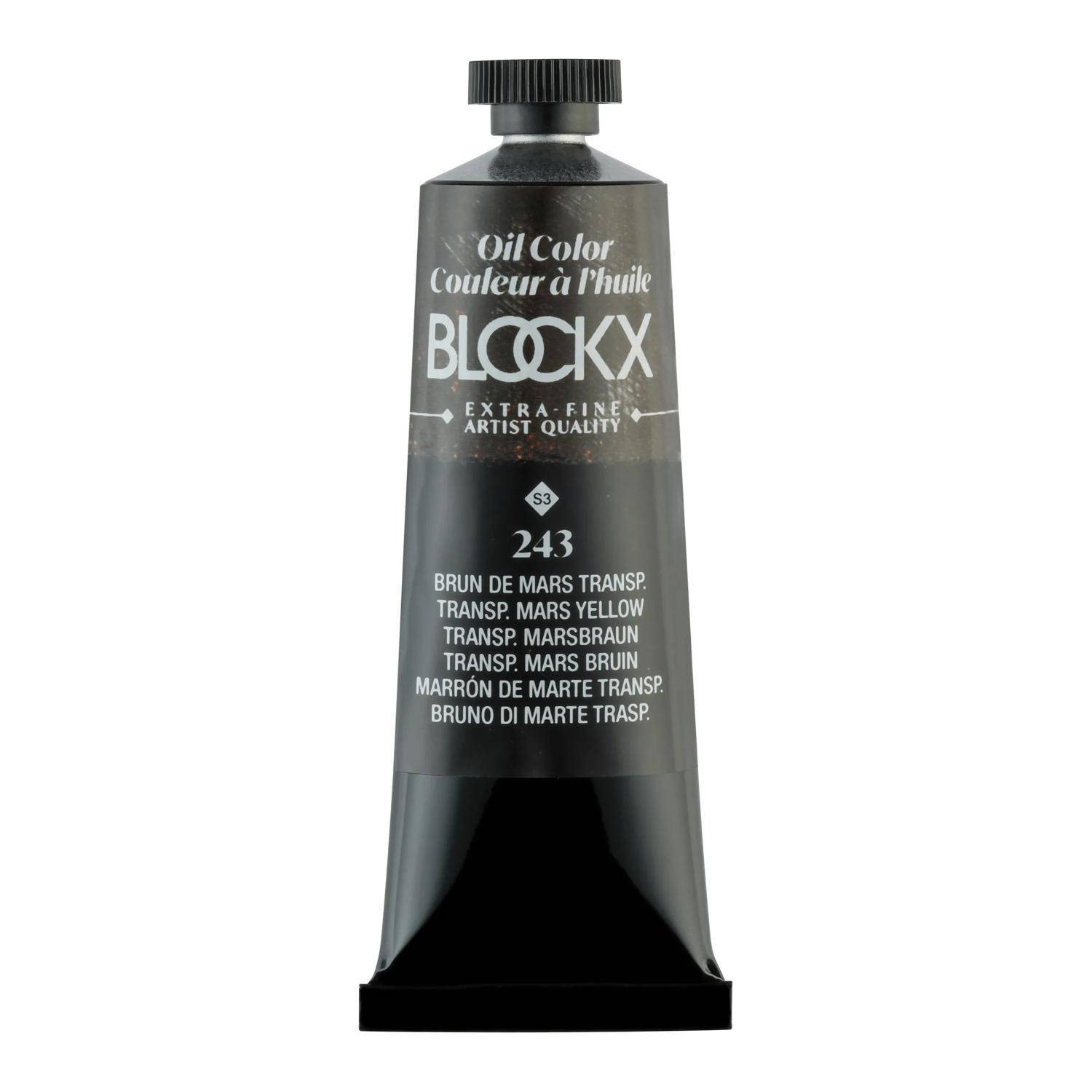Blockx 3x Ölfarbe, Tube 35ml Marsbraun transparent 213243BXC
