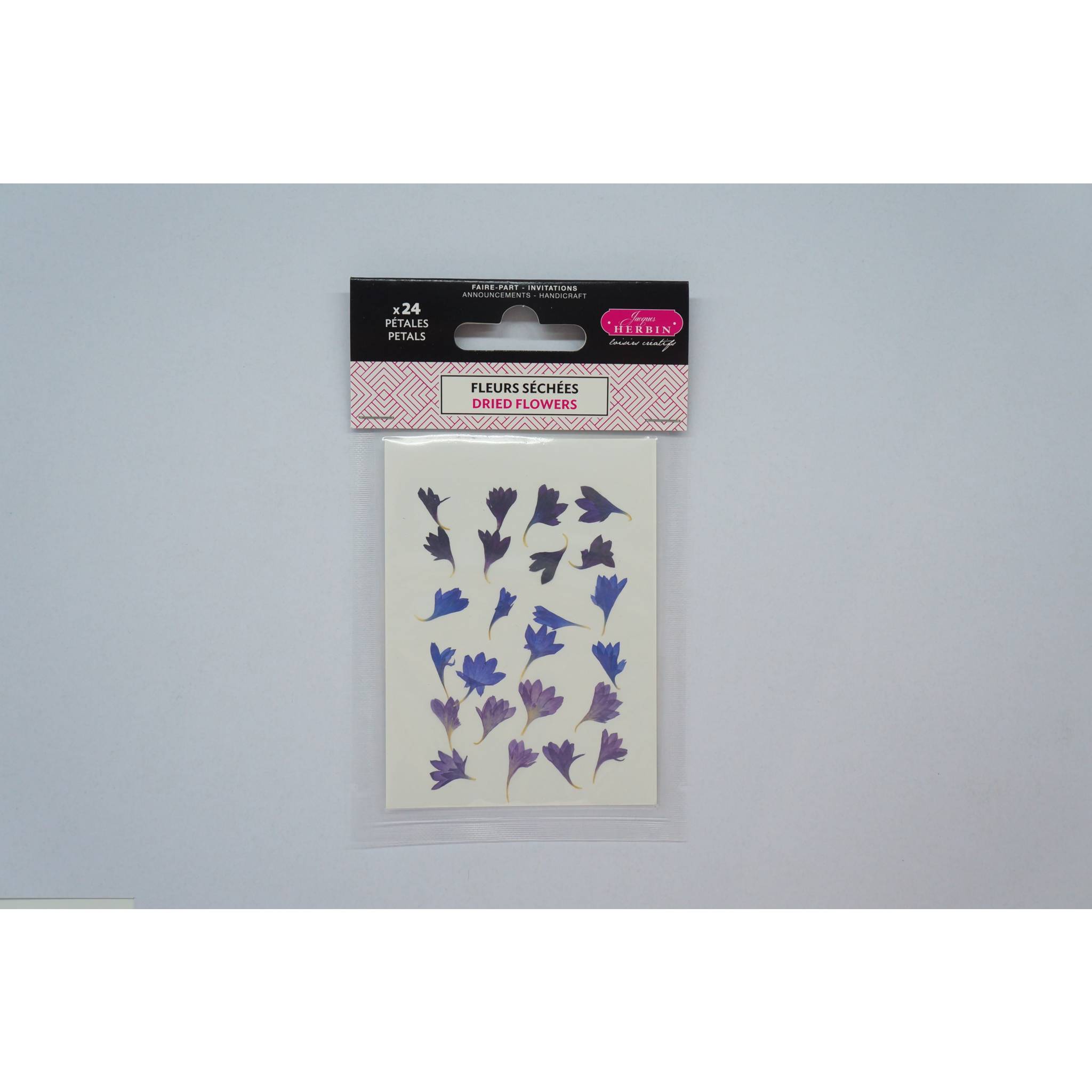 Jacques Herbin 3x Trockenblumen, Kornblumenblätter, Pkg 24 Stück Violett 41319T