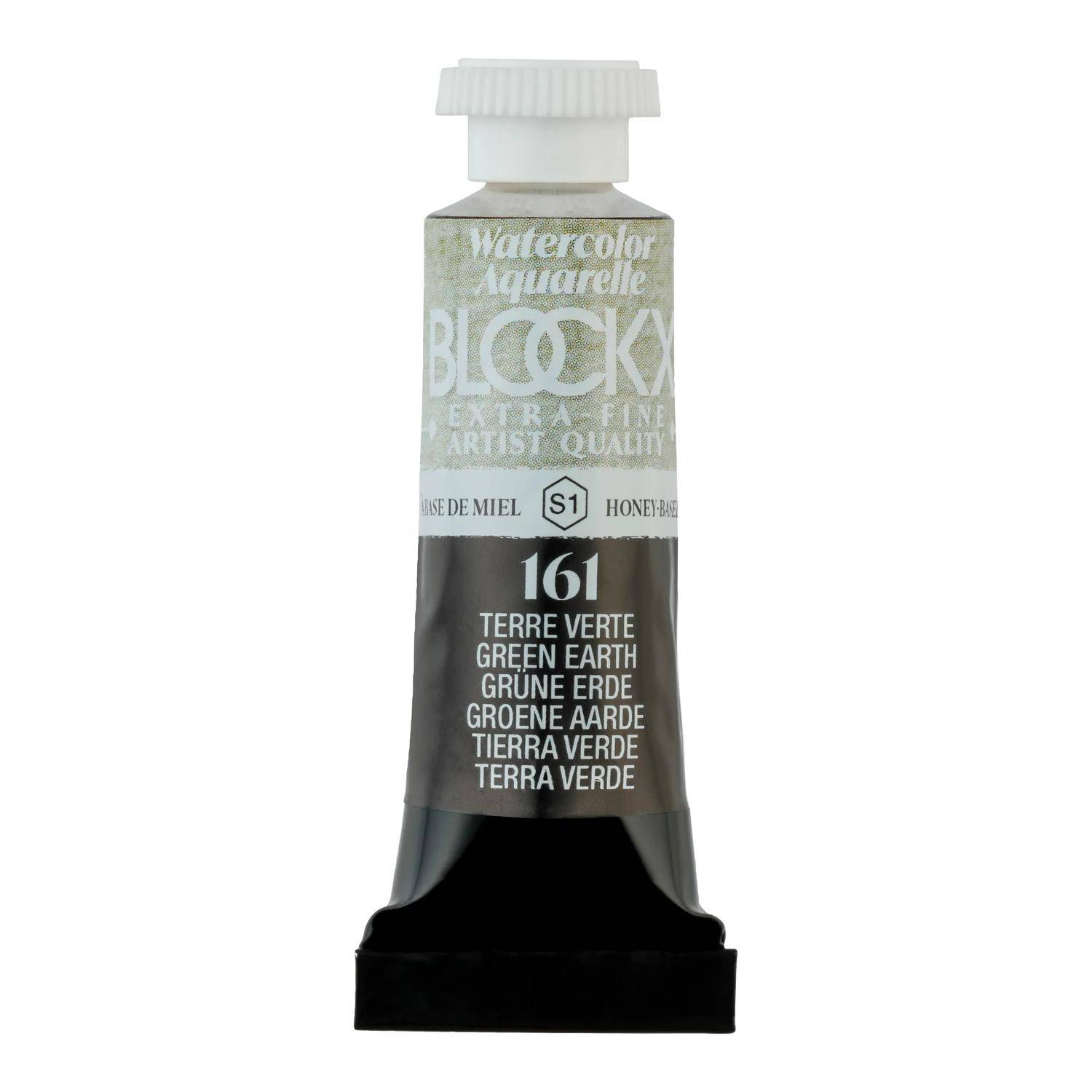 Blockx 3x Aquarellfarbe, Grüne Erde - Tube 5ml - Grüne Erde 43161BXC